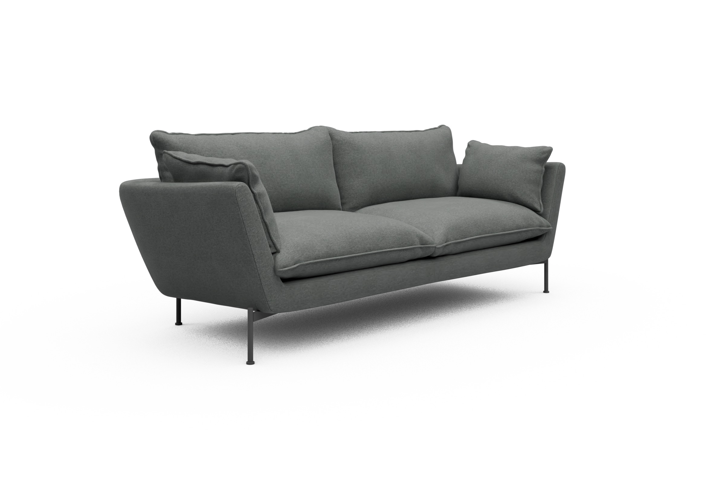 Sofa Anton PREMIUM 3-Sitzer Satya-Steel