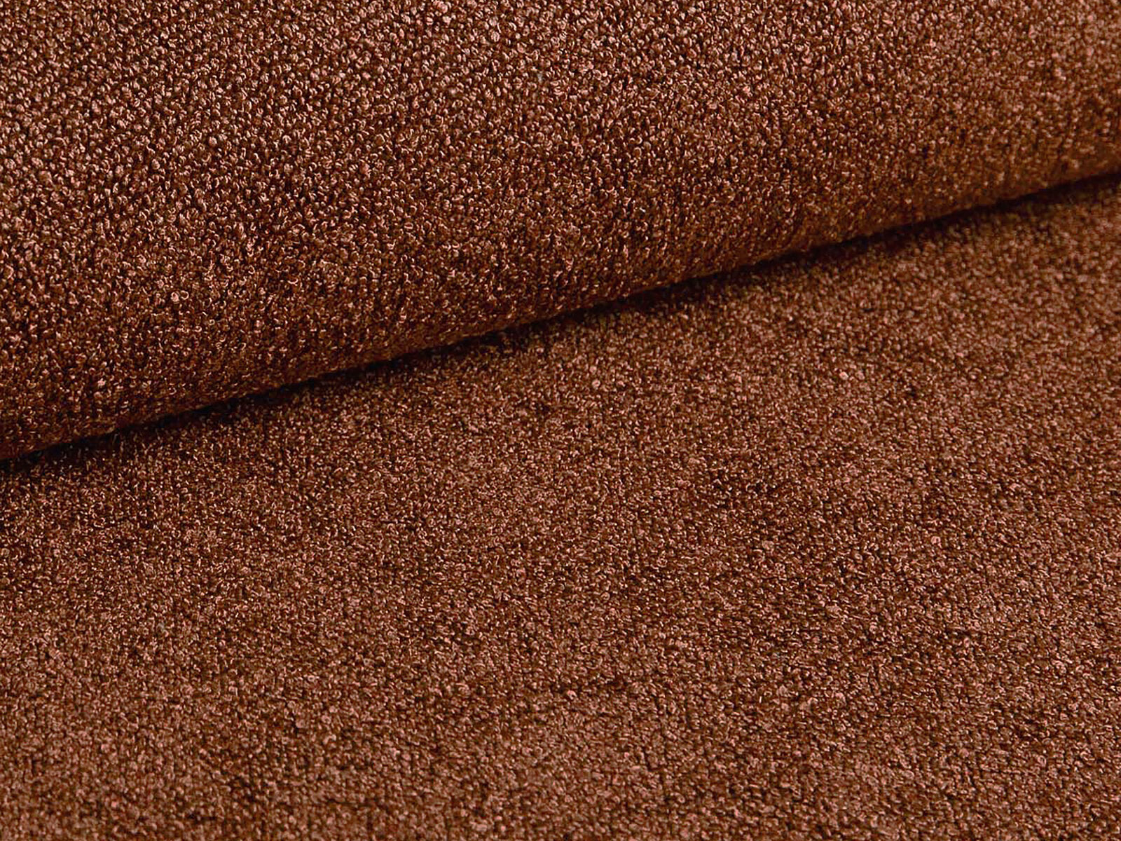 Micadoni Stauraumbett mit Kopfteil Eric with legs Boucle Sicuro Ziegel 180x200