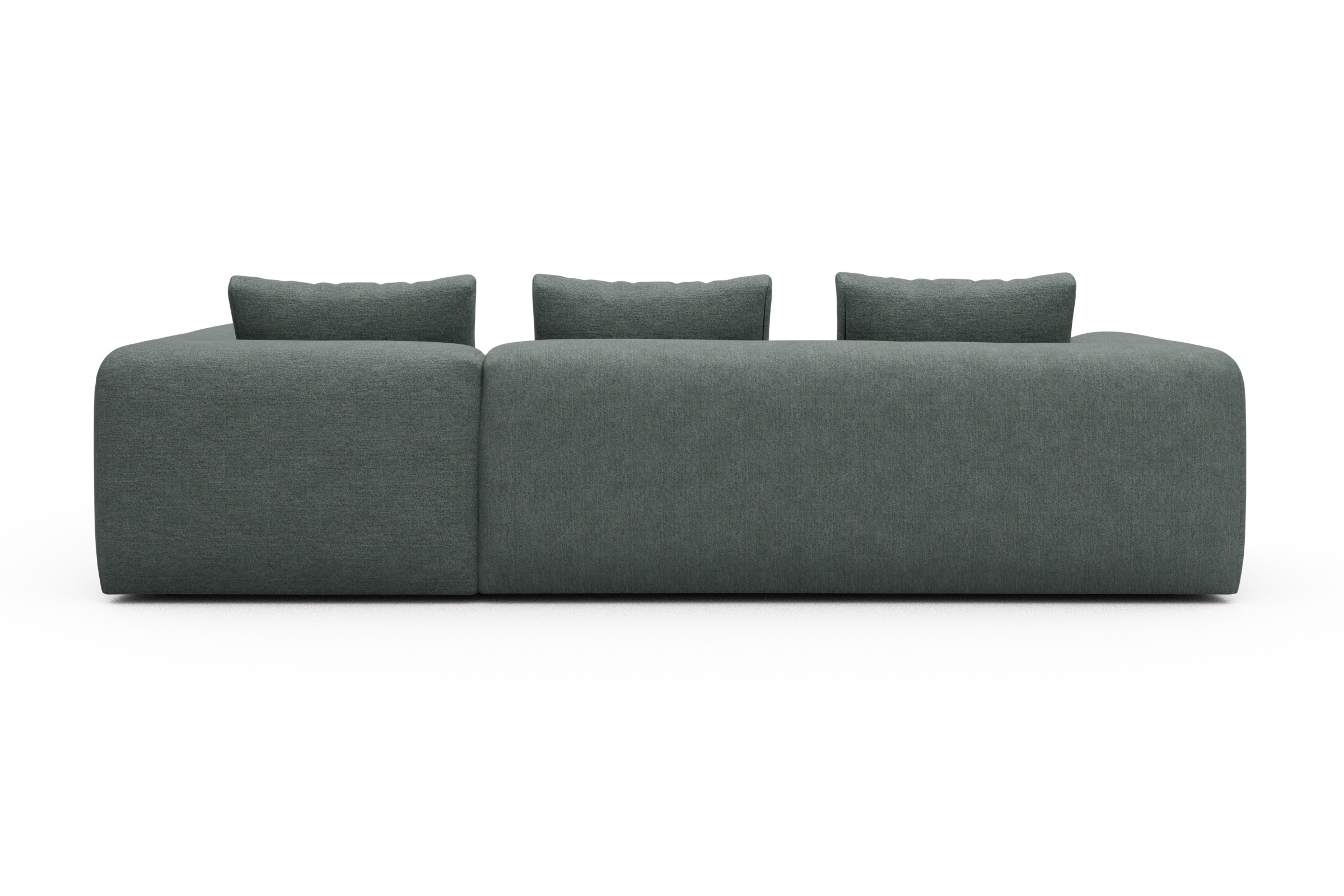 Ecksofa Fred 2x 2,5-Sitzer rechts offen Carreno-Ice-Blue