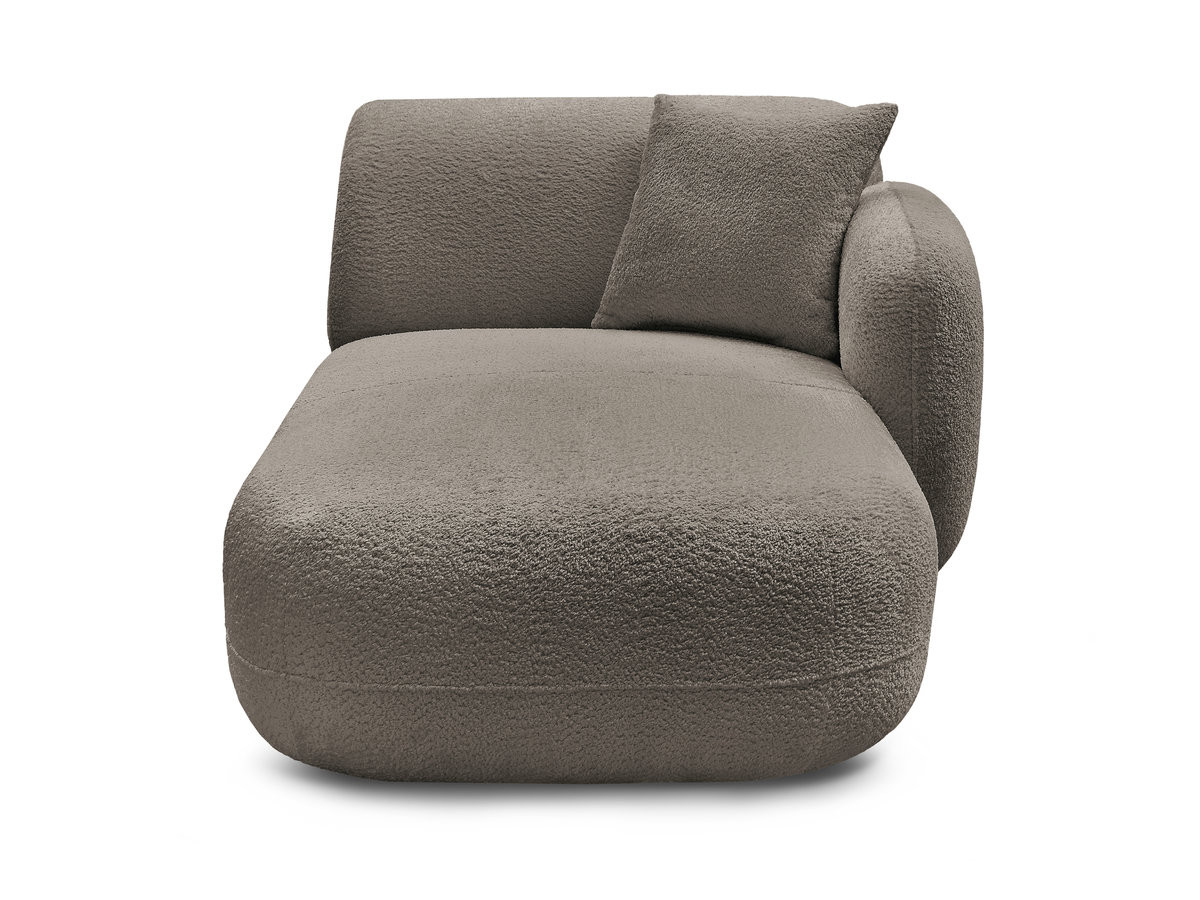 Bobochic Anda Méridienne-Modul Chenille Taupe Ecke rechts