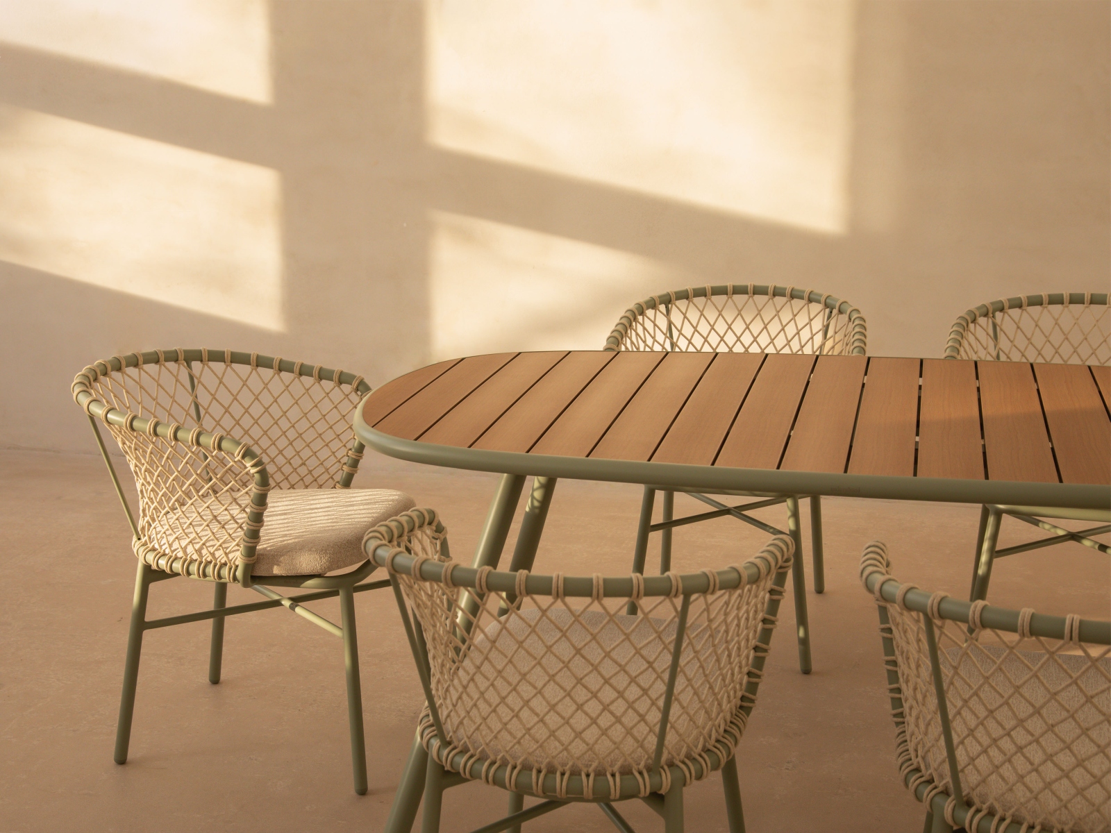 Micadoni Outdoor Stuhl Canar Beige