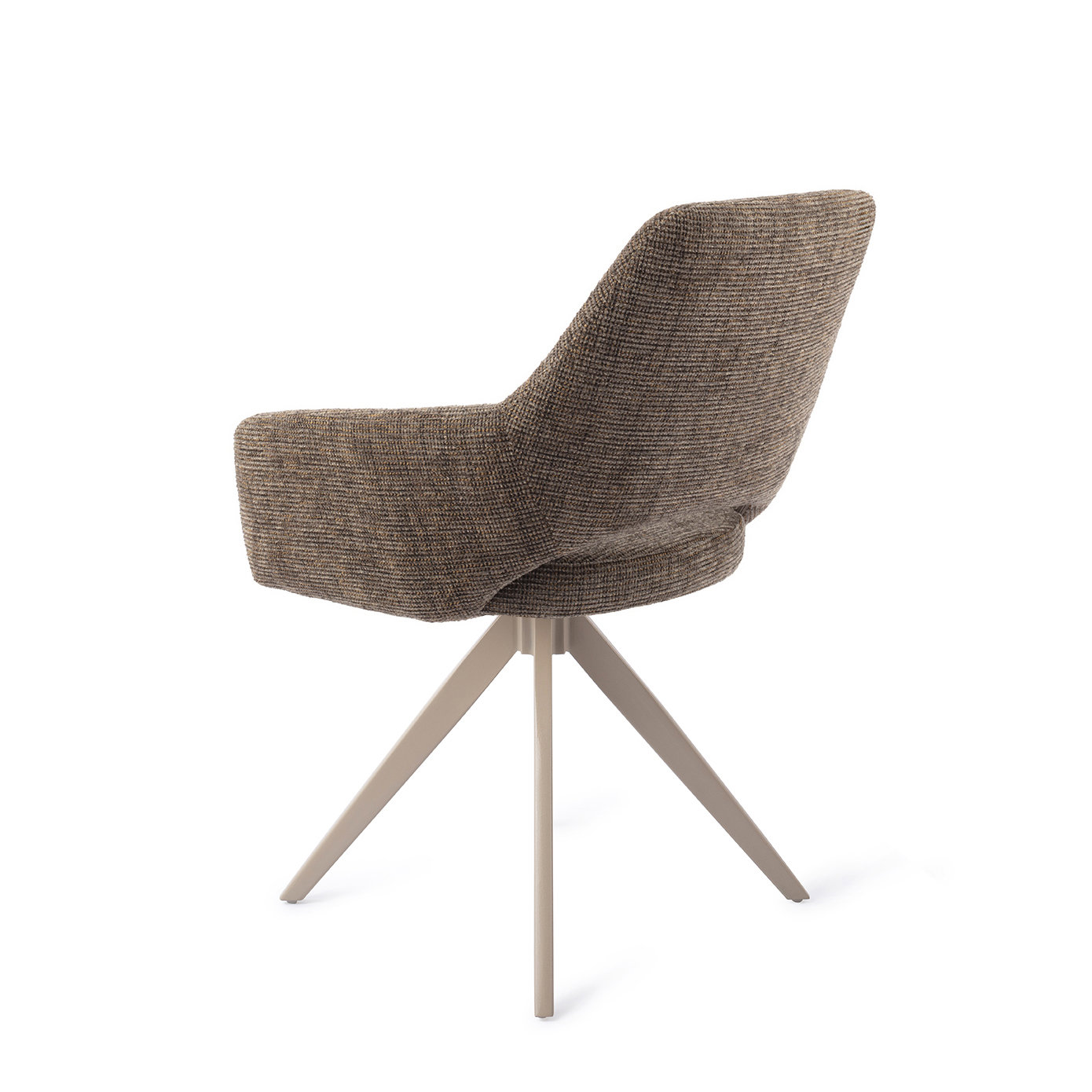 Jesper Home Esszimmerstuhl Yanai Checked Chestnut Turn Beige
