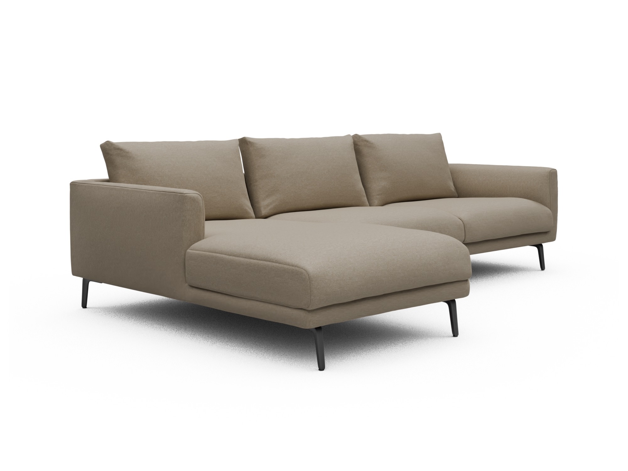Skandi Home Ecksofa Karl Chaiselongue links mit 2,5-Sitzer Satya-Natural moebelfaktor