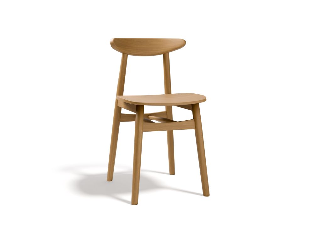 Cosmopolitan Design Stuhl Elie 2er-Set Amerikanischer Nussbaum
