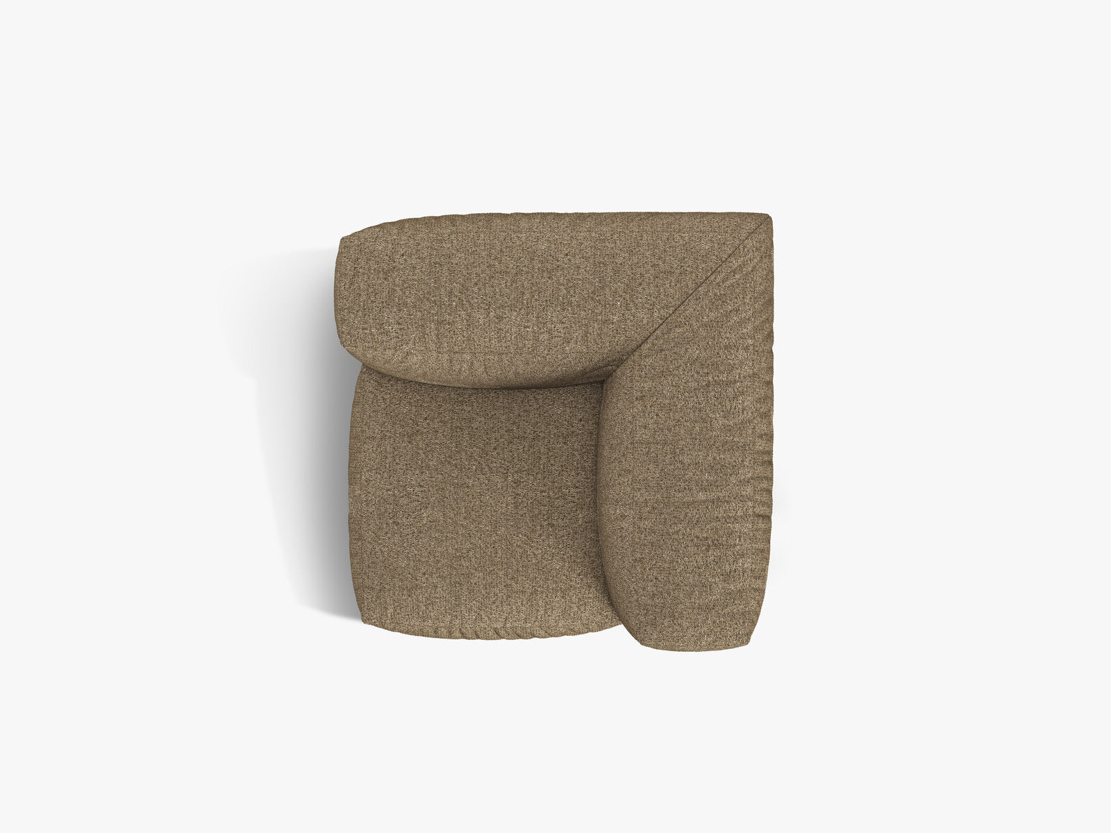 Micadoni Eckmodul Martina 1-Sitzer Klein Boucle Monet Cappuccino