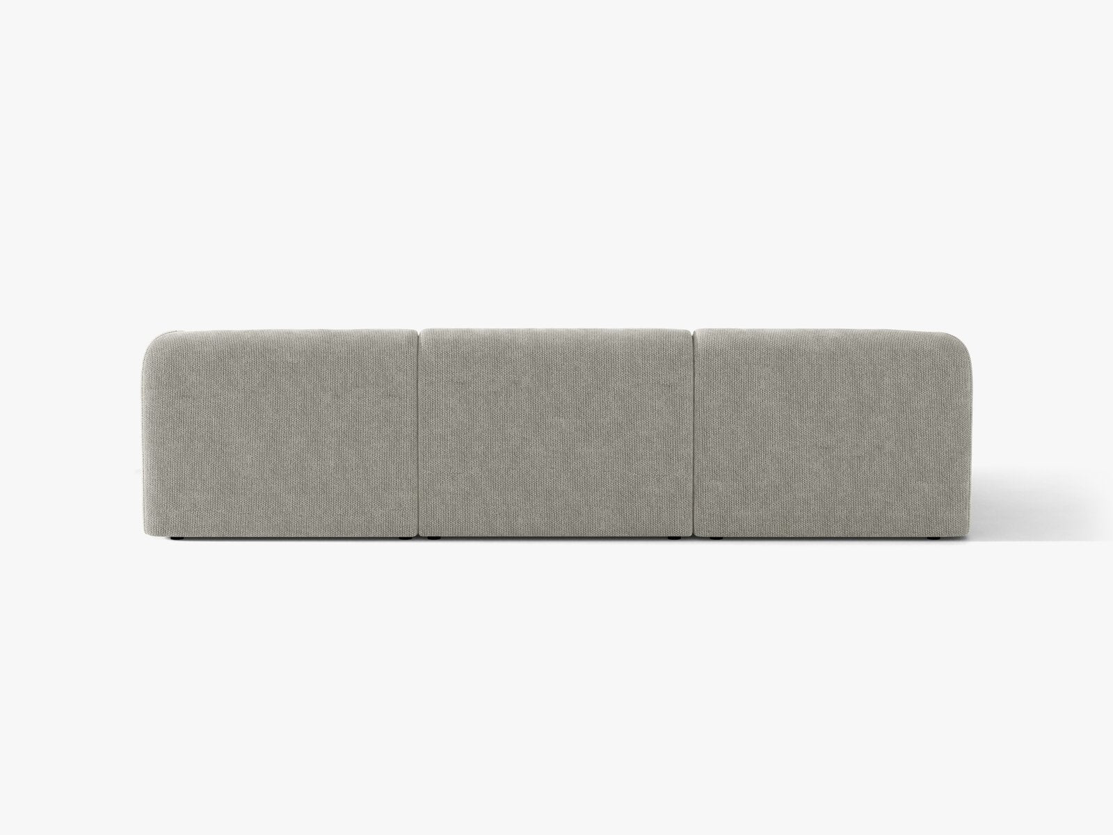 Micadoni Ecksofa Miley 4-Sitzer Links Chenille Haga Hellgrau