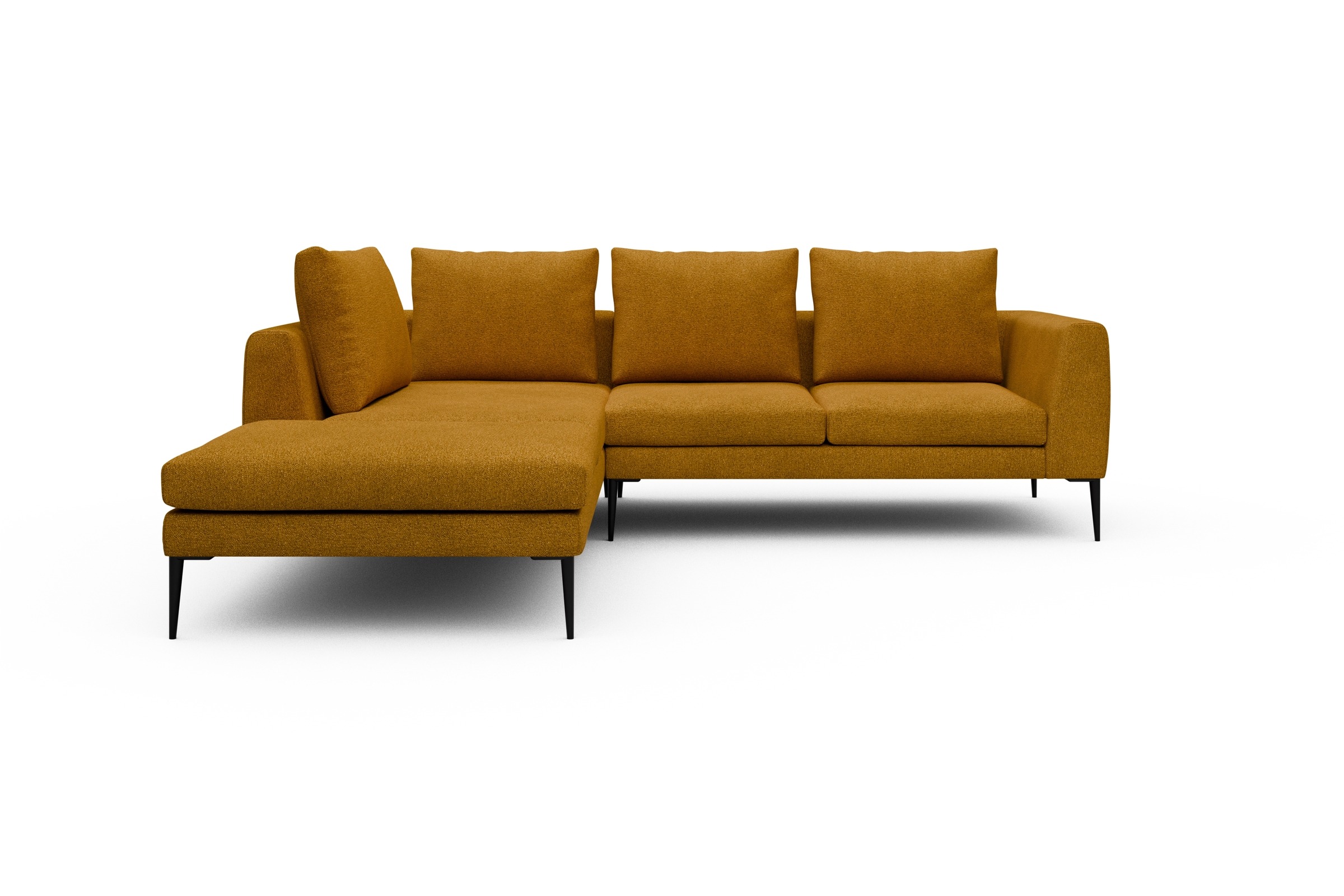 Skandi Home Ecksofa Paul Relax-Ecke links mit 2-Sitzer Boucle-Ochre moebelfaktor