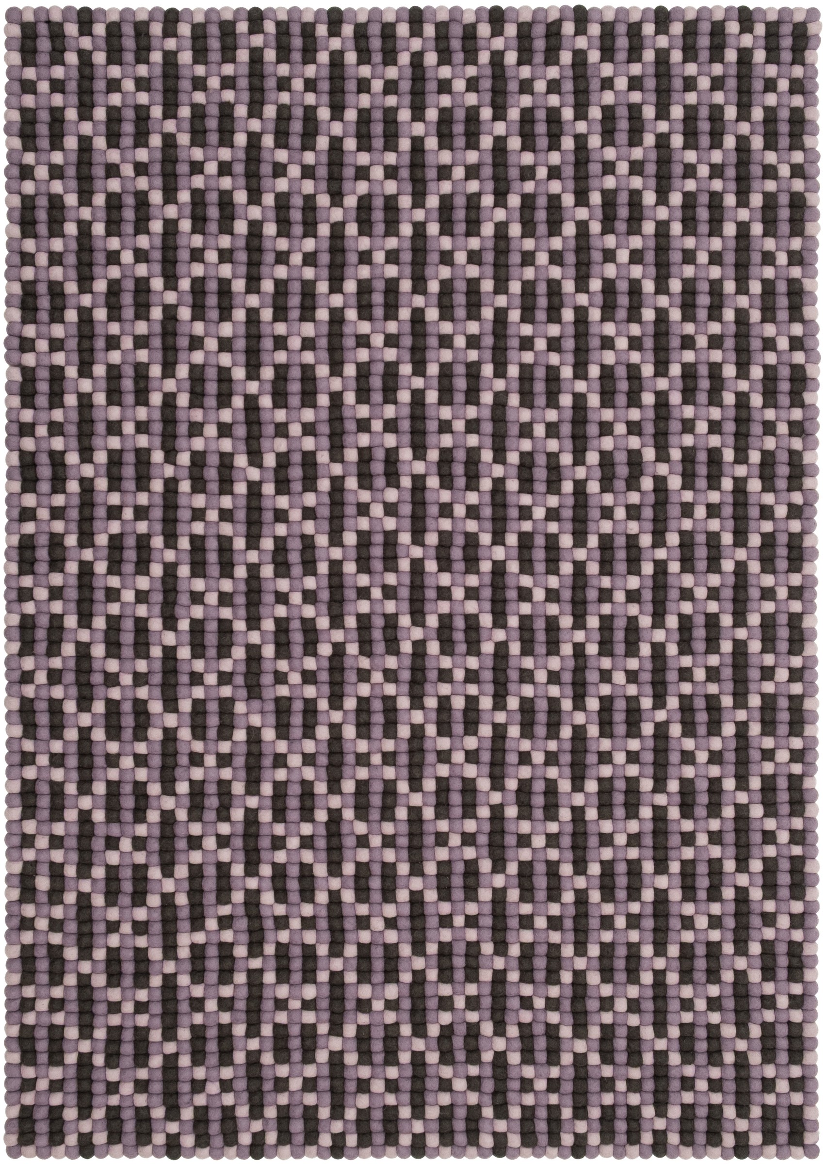 myfelt Maria Filzkugelteppich Flieder