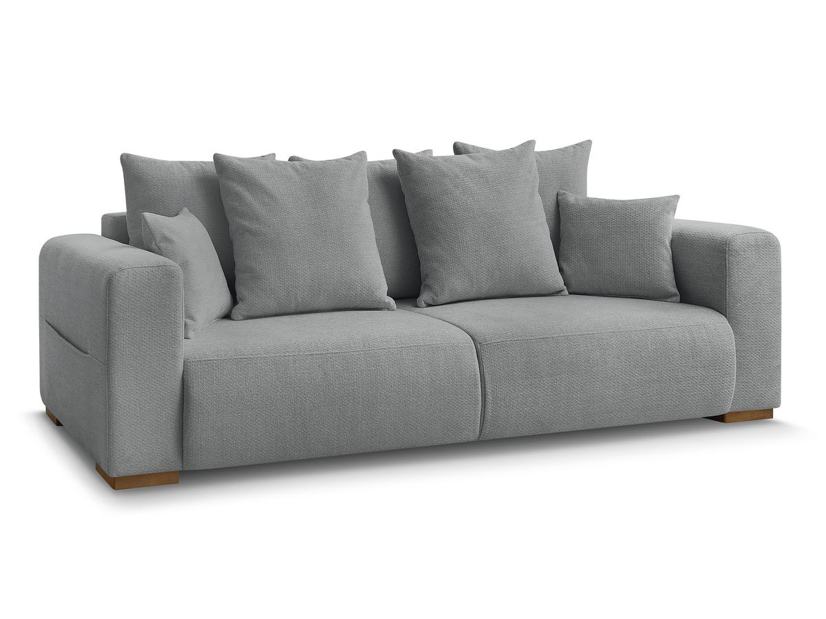 Bobochic Sidonie Sofa 3-Sitzer Melange-Stoff Dunkelgrau