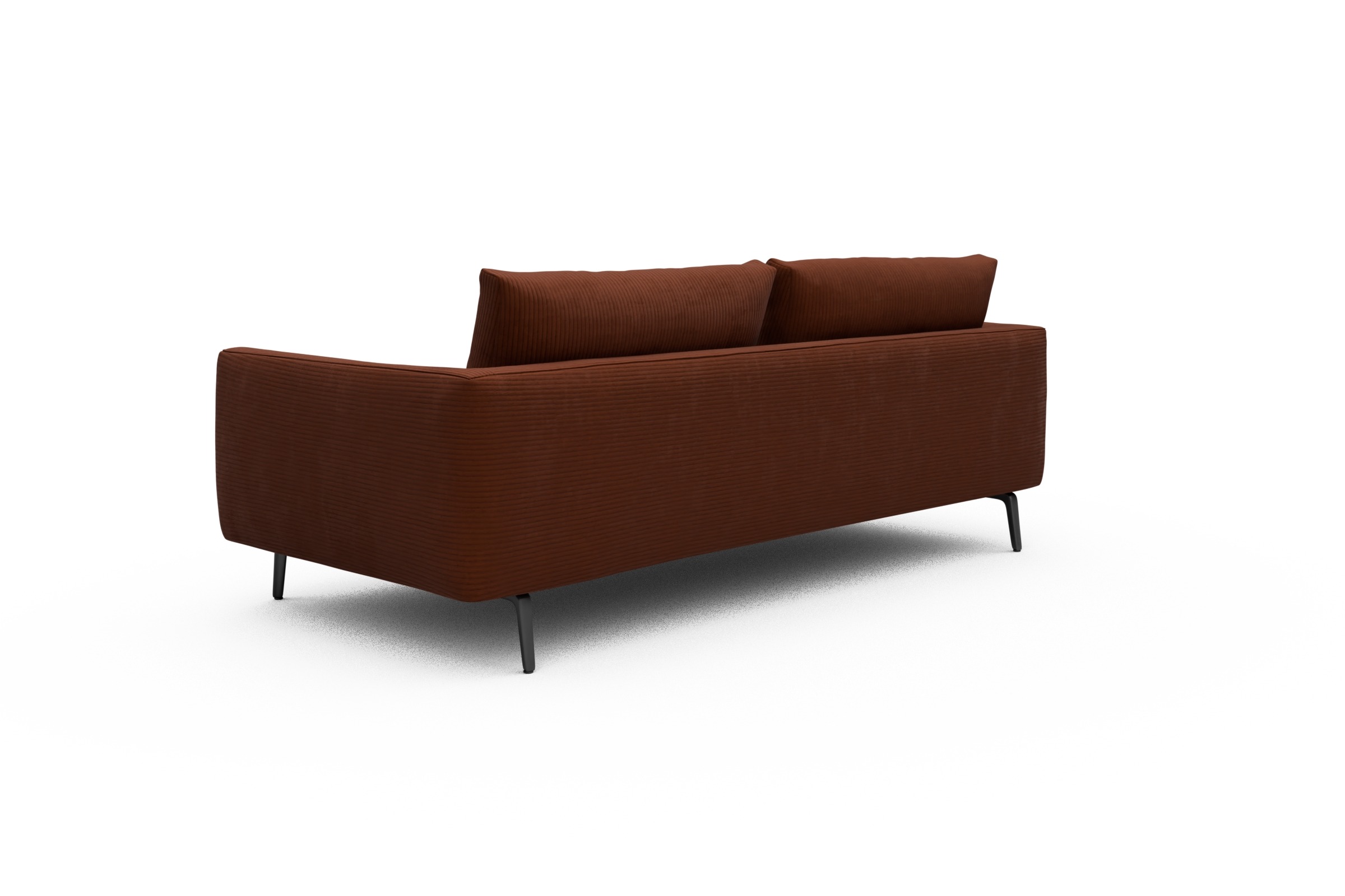 Sofa Karl 3-Sitzer Corduroy-Burnt-Orange