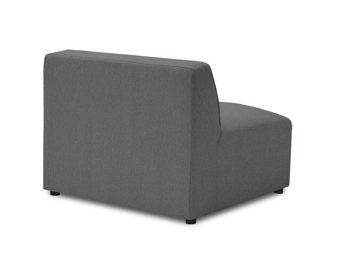 Bobochic Megeve Sofamodul 1-Sitzer Melange-Stoff Dunkelgrau