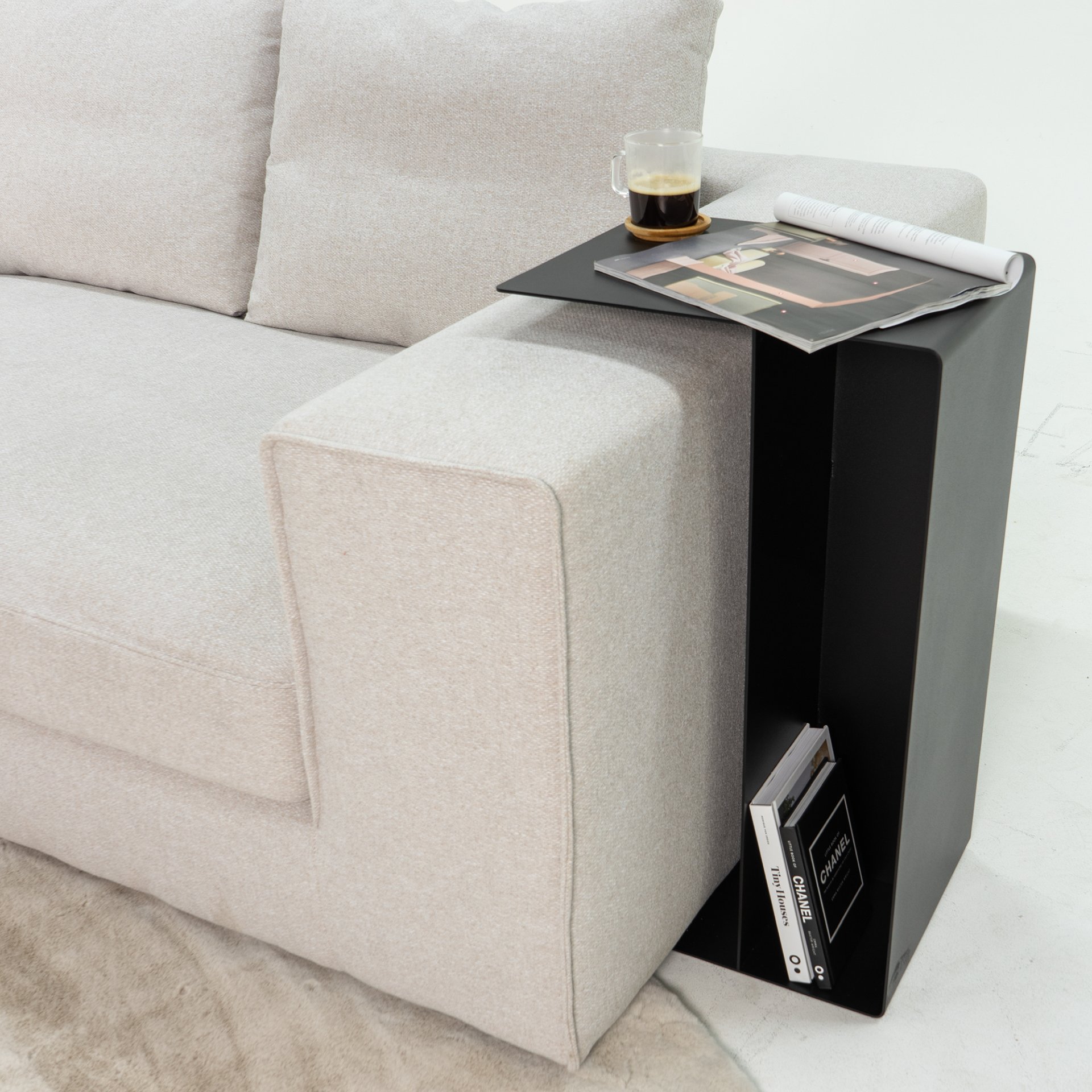 Spinder Design Beistelltisch Slide High Schwarz