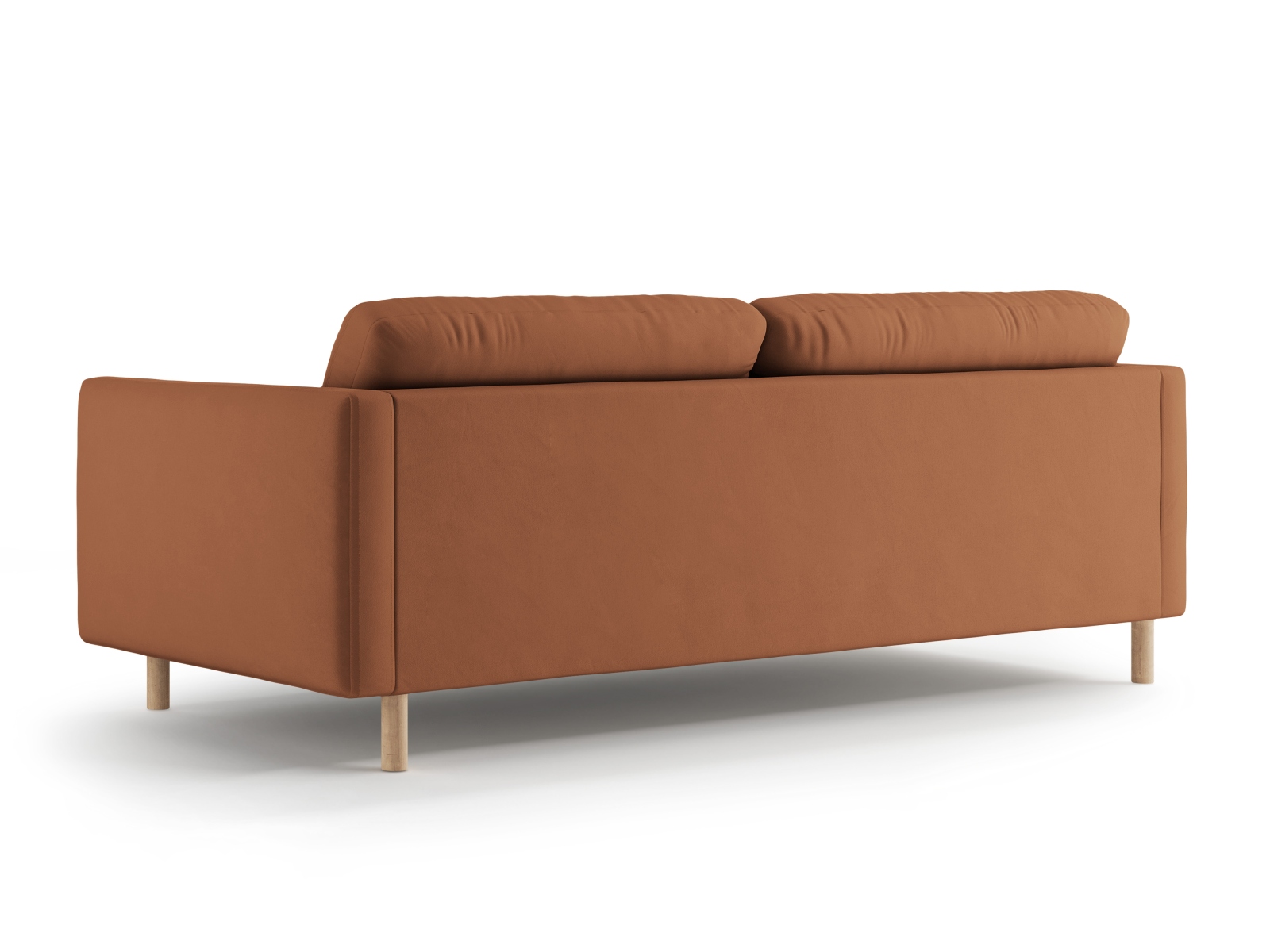 Micadoni Sofa Eden 4-Sitzer Samt Honig