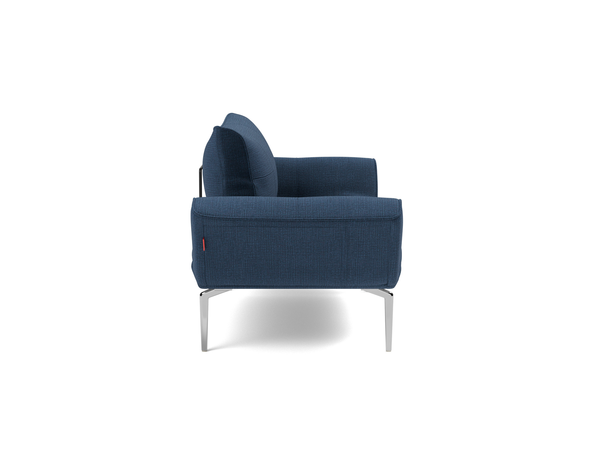 Tagesbett Zeal Chenille Esina 414-Indigo-Blue Beine Straw Aluminium