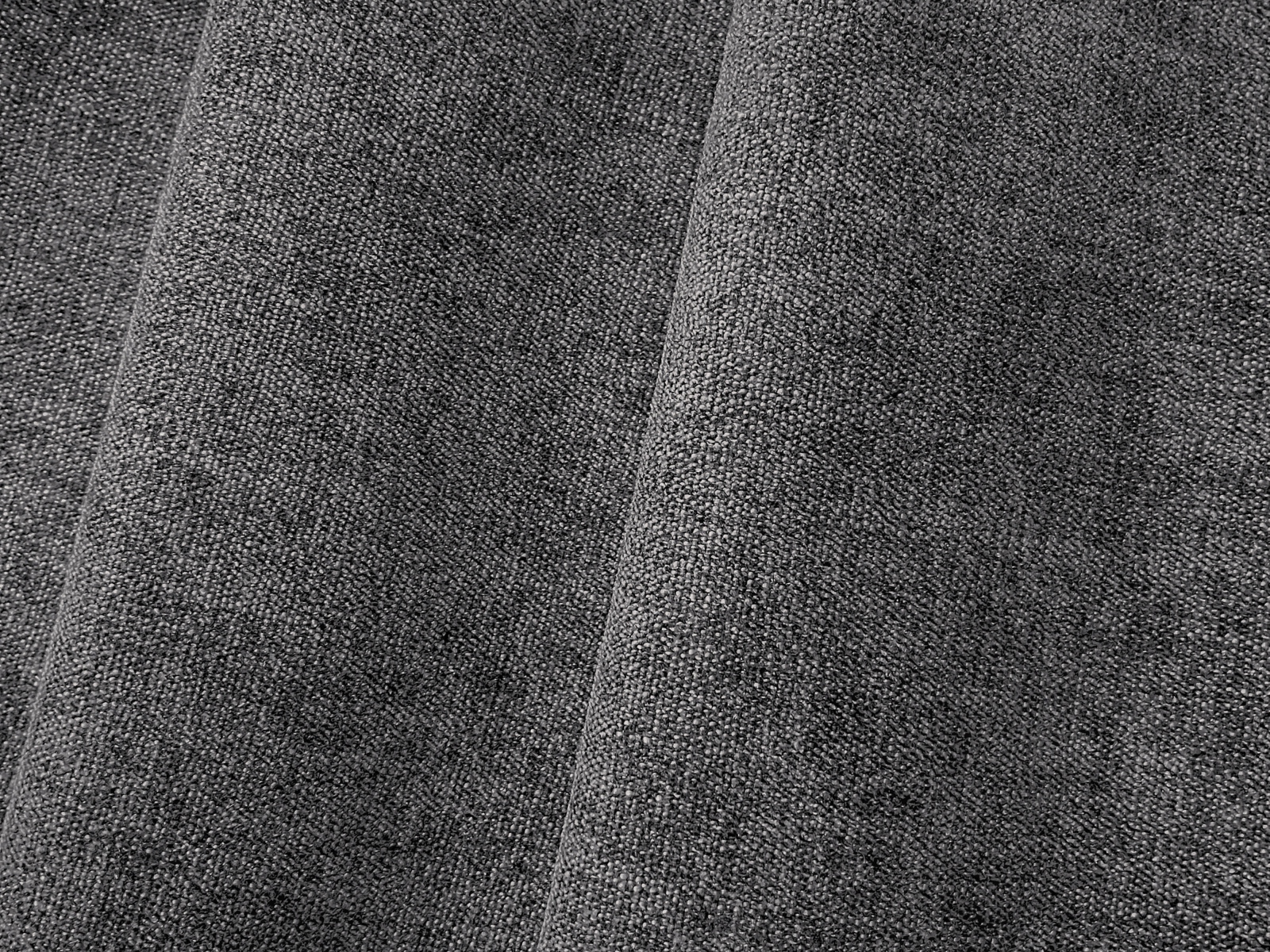 Micadoni Sofa Bloom 3-Sitzer Strukturierter Stoff Grau