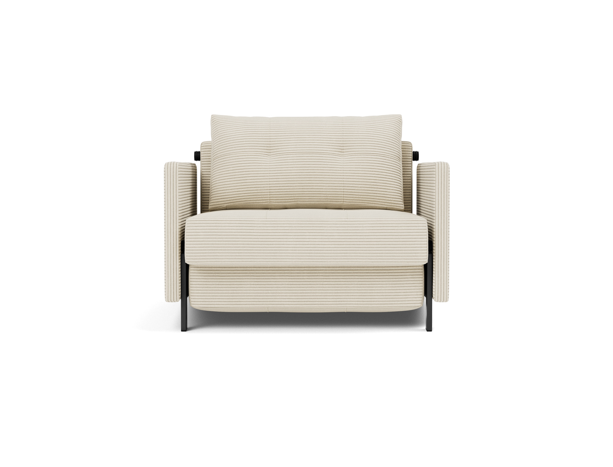 Schlafsessel Cubed 90 mit Armlehnen Kord Corduroy 594-Ivory