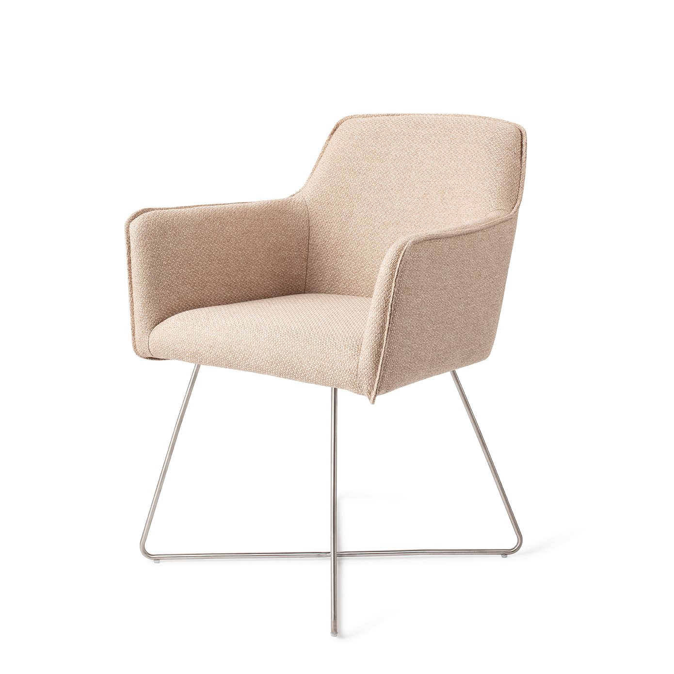 Jesper Home Esszimmerstuhl Hofu Wild-Walnut Cross Stahl