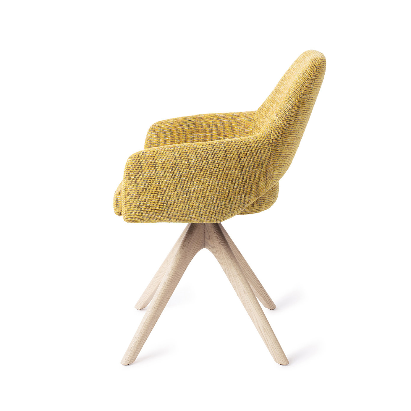 Jesper Home Esszimmerstuhl Yanai Lemon Lines Revolve Eiche gebleicht