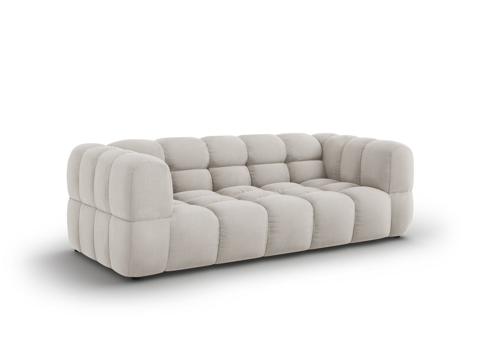 Cosmopolitan Design Sofa Sky 3-Sitzer Samt Casino Helles Beige