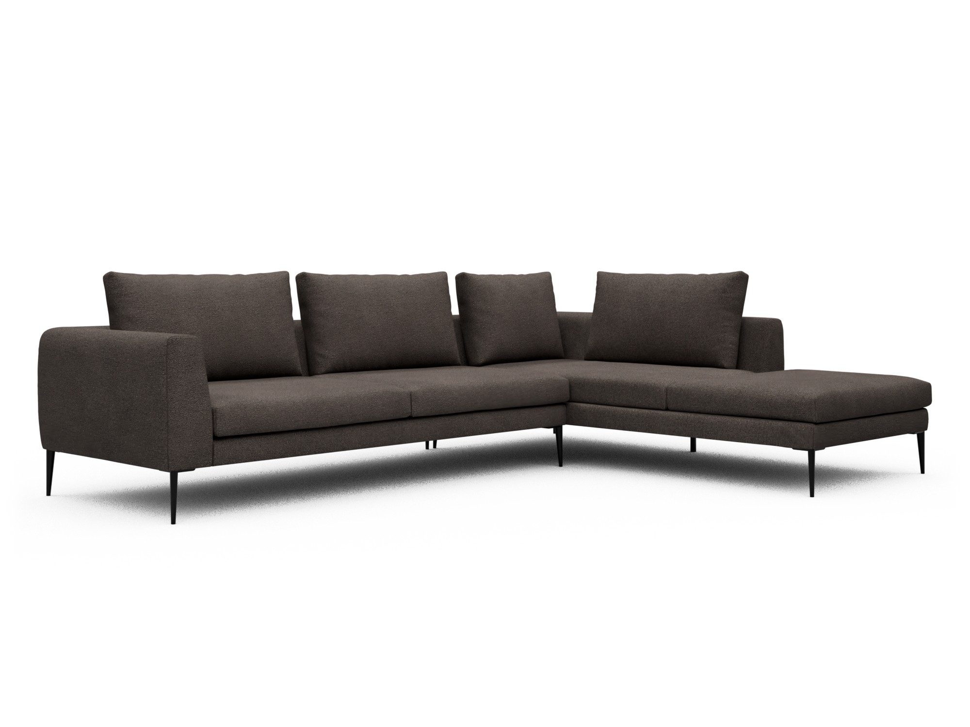 Skandi Home Ecksofa Paul Relax-Ecke rechts mit 3-Sitzer Boucle-Taupe moebelfaktor