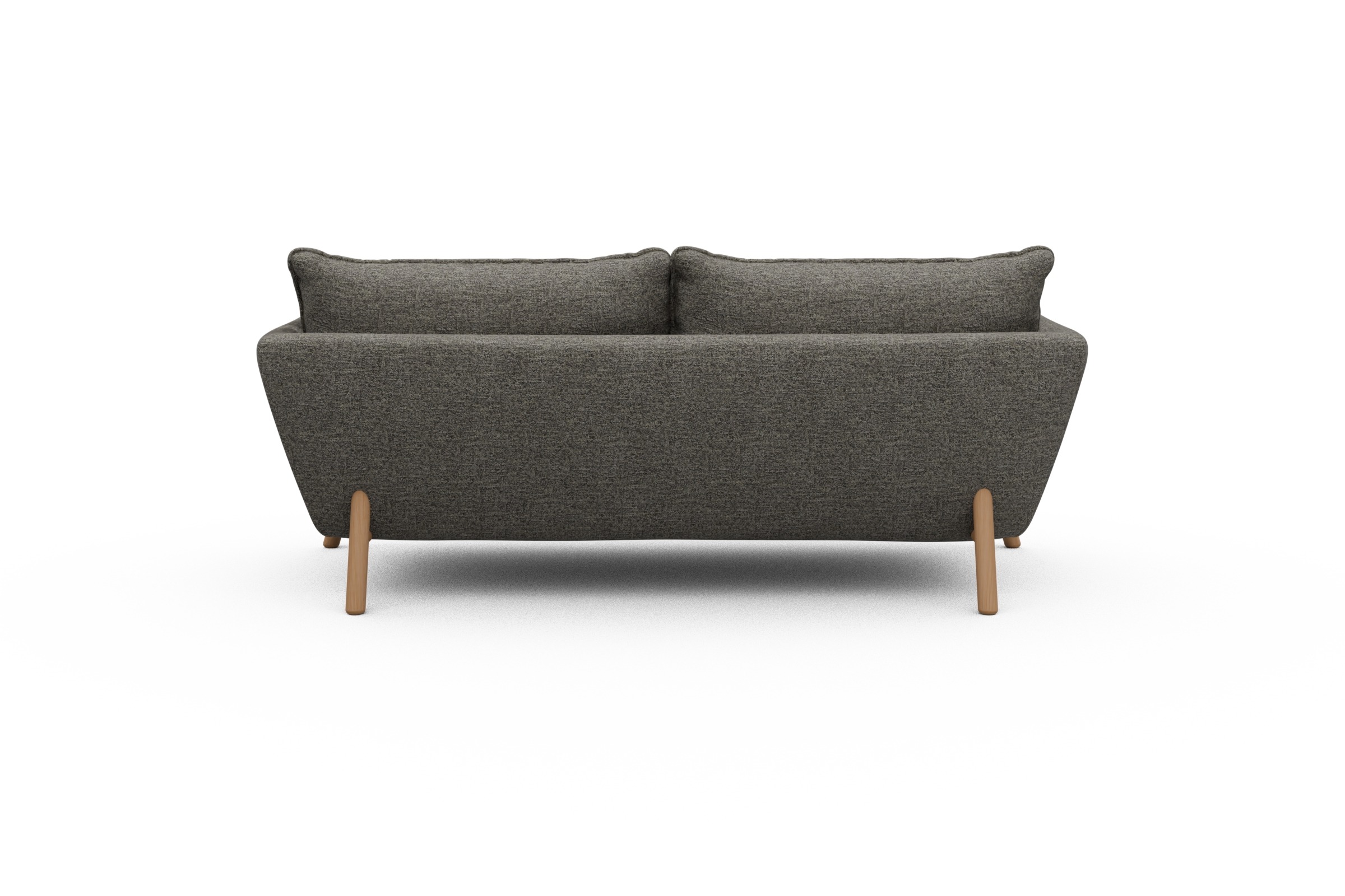 Sofa Emil PREMIUM 2-Sitzer Beinfarbe Eiche Natur Carreno-Sepie-Brown