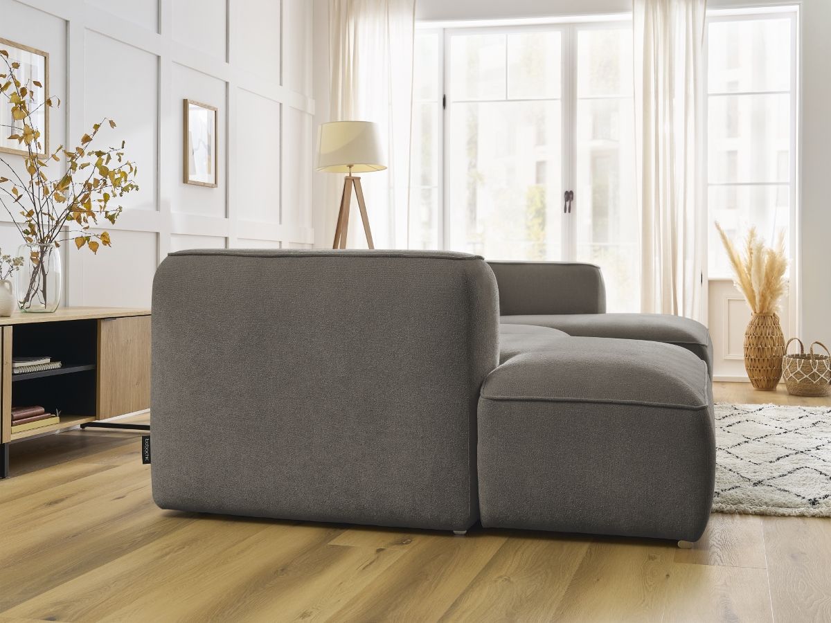 Bobochic Zephyr Wohnlandschaft Strukturstoff Taupe