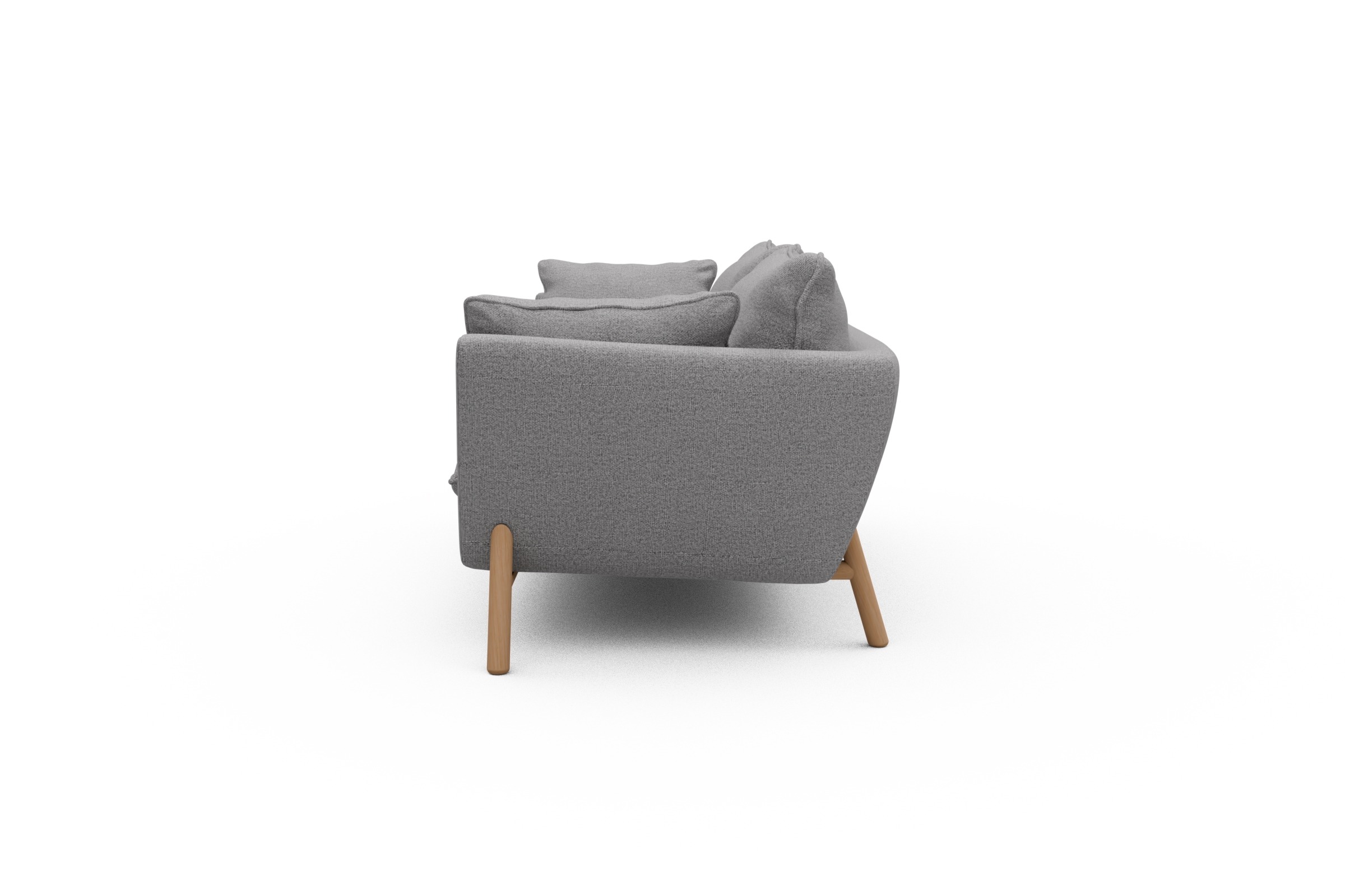Sofa Emil PREMIUM 2-Sitzer Beinfarbe Eiche Natur Sama-Grey