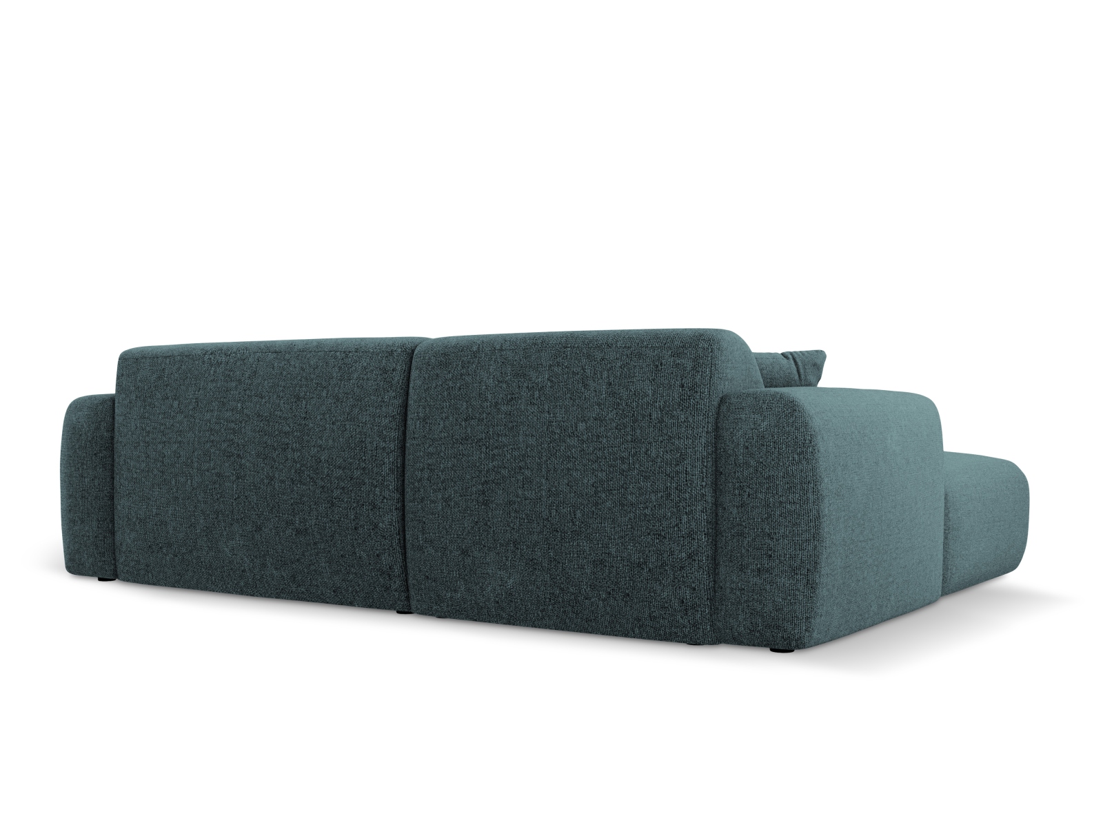 Cosmopolitan Design Ecksofa Nolio 4-Sitzer kleine Version Chenille Haga Petrol Rechts
