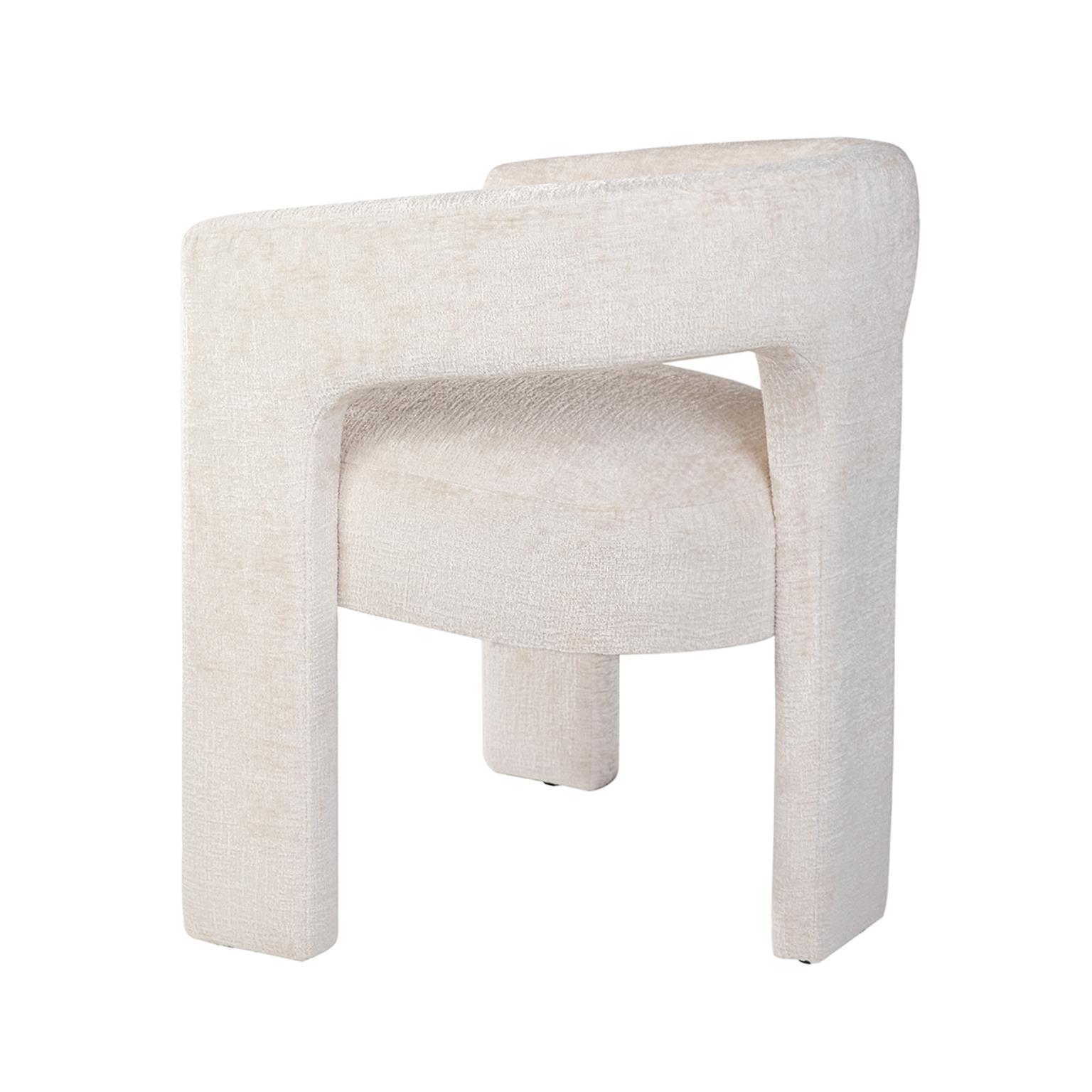 Livin Hill Set Avola: Esstisch 127 cm + 4× Polsterstuhl Leith Hellbeige, Tisch Walnuss