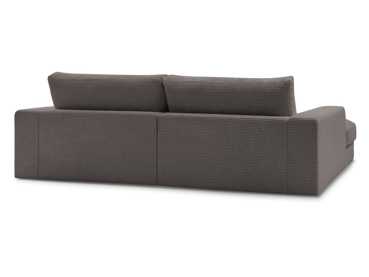 Bobochic Leonard Ecksofa 234 × 159 cm Cordsamt Braun Ecke rechts