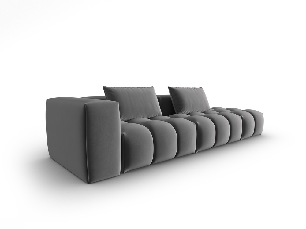 Cosmopolitan Design Sofa Verona 4-Sitzer offen Samt Casino Anthrazit Rechts