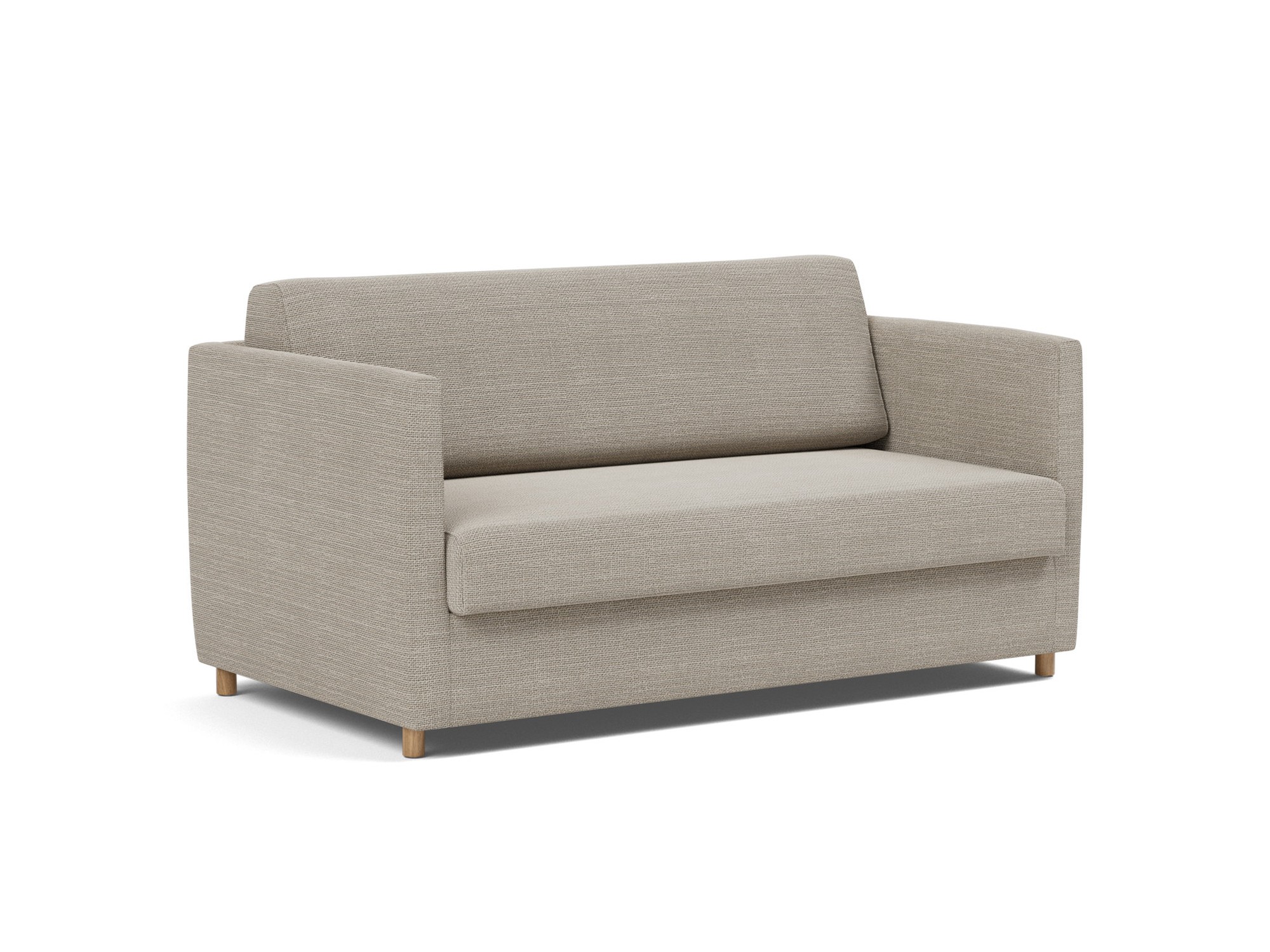 Schlafsofa Olan Strukturierter Stoff Kenya 579-Gravel