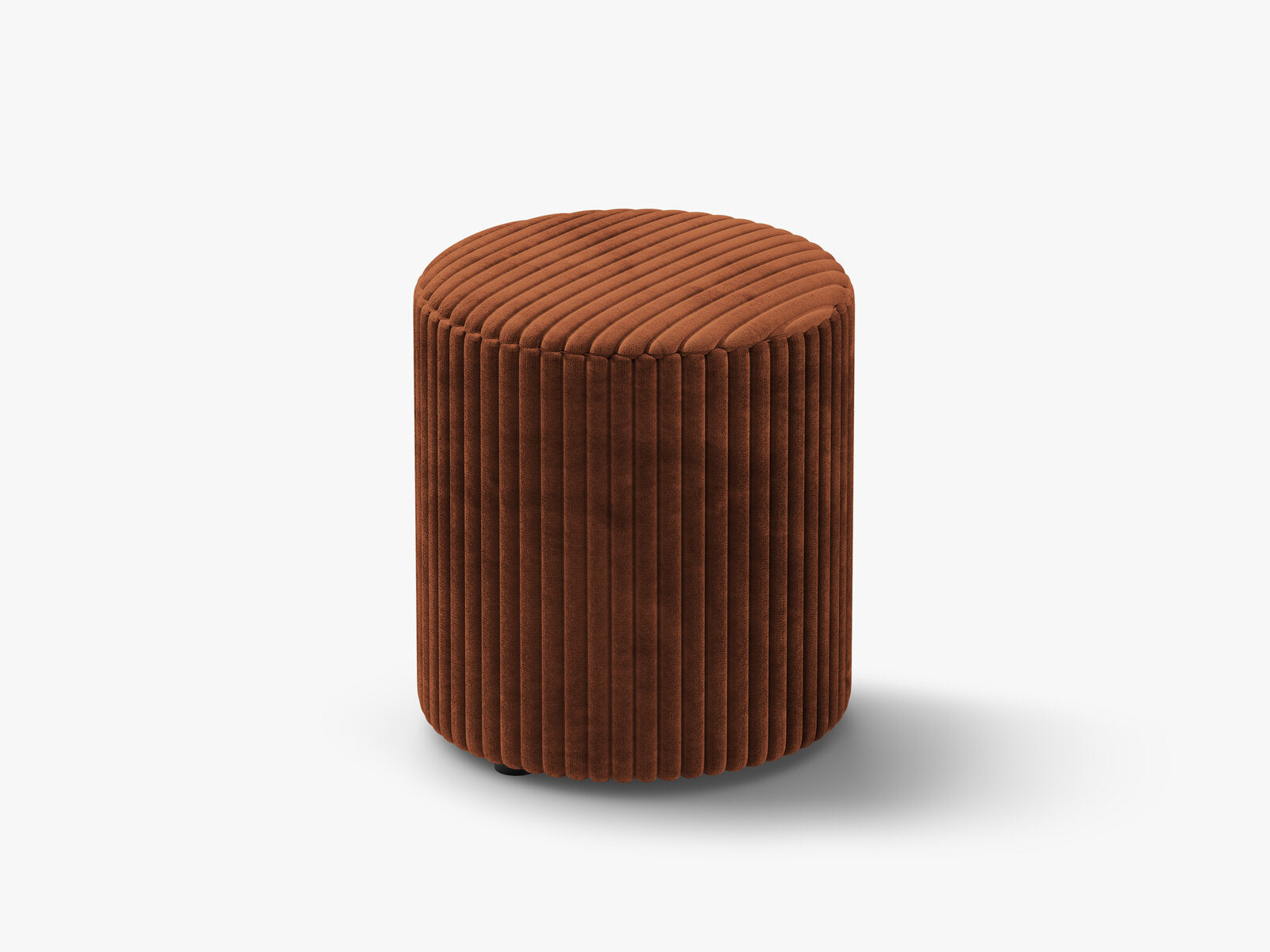 Micadoni Pouf Dia 40cm Kord Tilia Ziegel