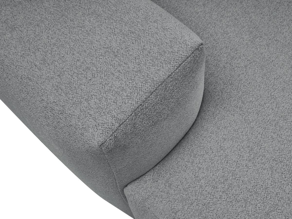 Bobochic Voltaire Sofa 4-Sitzer 248 × 170 cm Melange-Stoff Dunkelgrau
