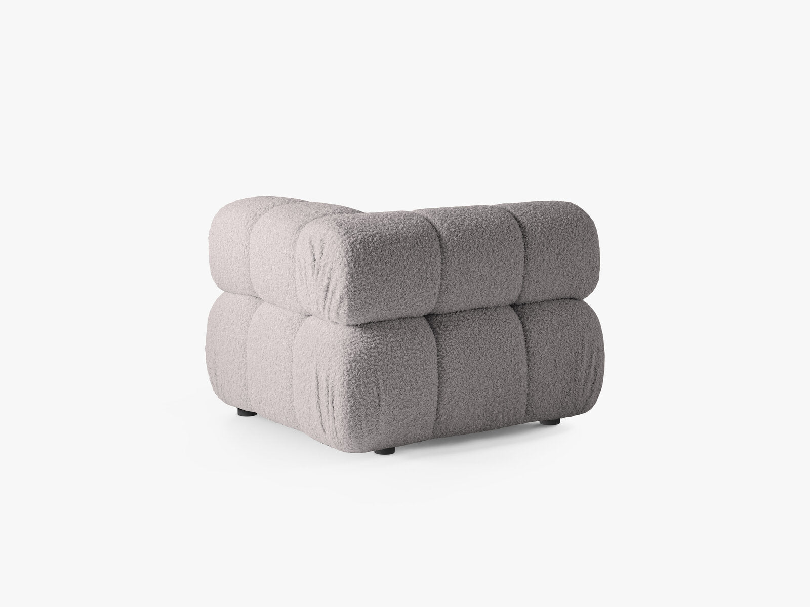 Micadoni symmetrisches Eckmodul Bellis Boucle Rolf Hellgrau