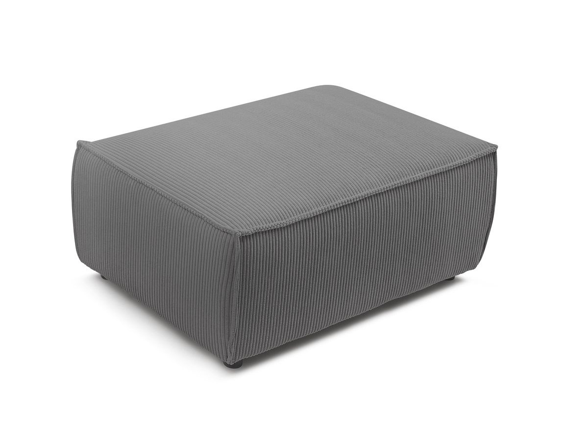 Bobochic Nihad Pouf Cordsamt Dunkelgrau