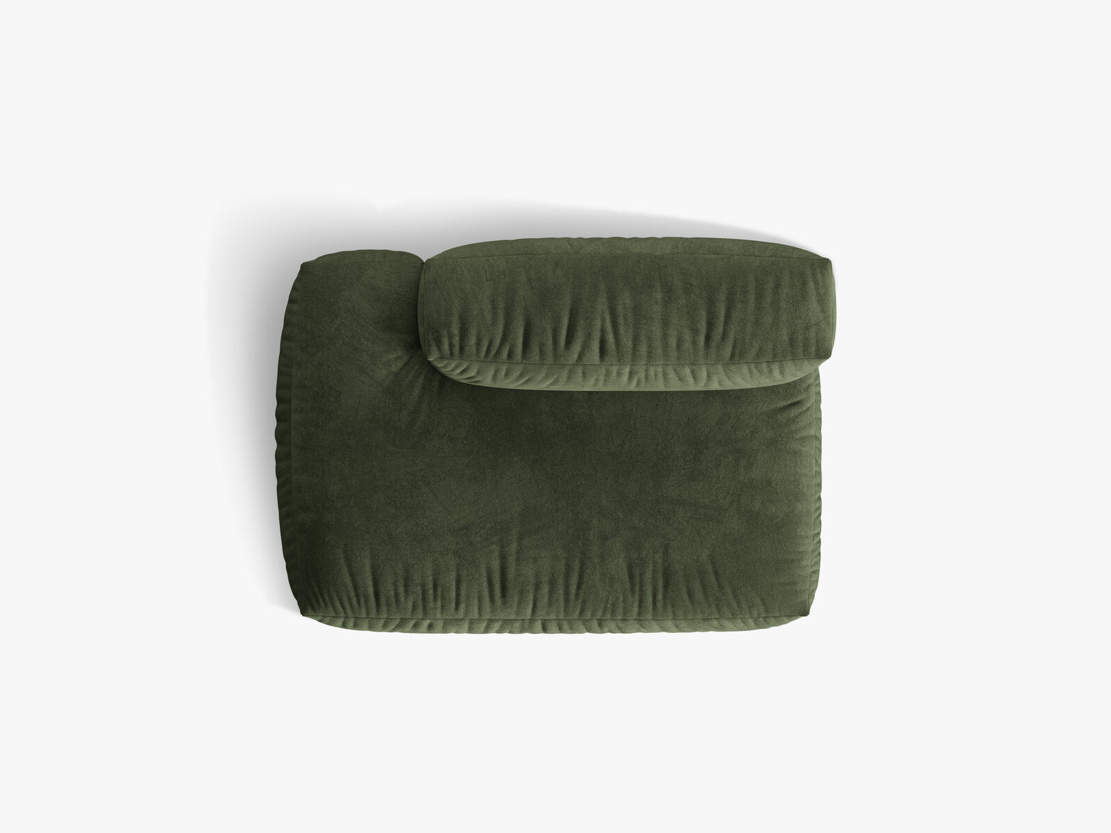Micadoni Ecksofa-Modul Martina 1-Sitzer Samt Vogue Grün Links