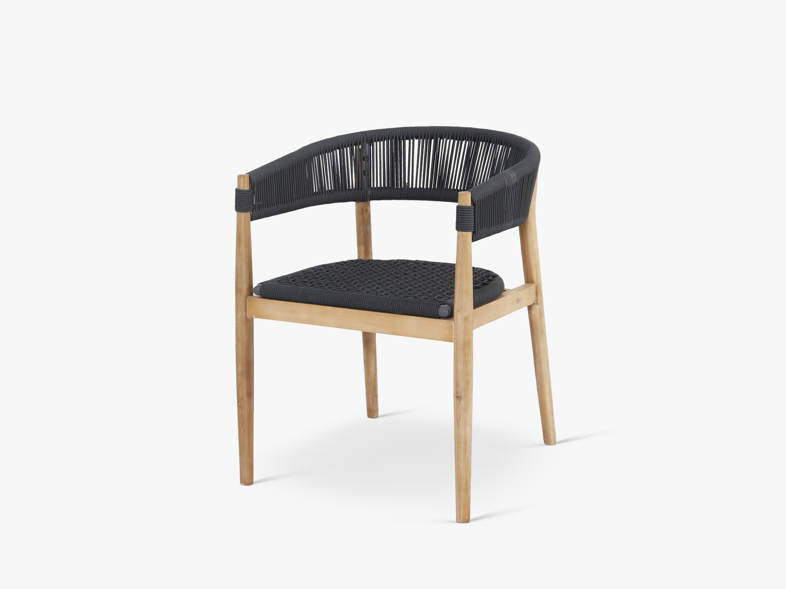 Micadoni Stuhl Miara 1-Sitzer Kord Anthrazit