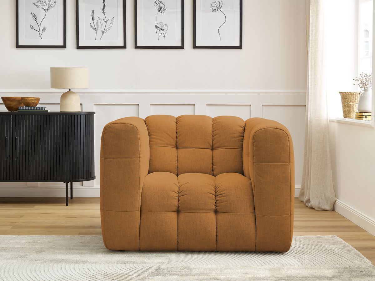 Bobochic Ulysse Sessel Stoff Gelb