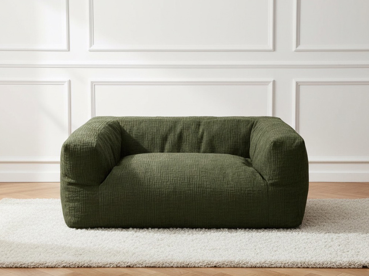 Bobochic Salto Hundekorb Strukturstoff Grün, Größe XXL (140 cm)