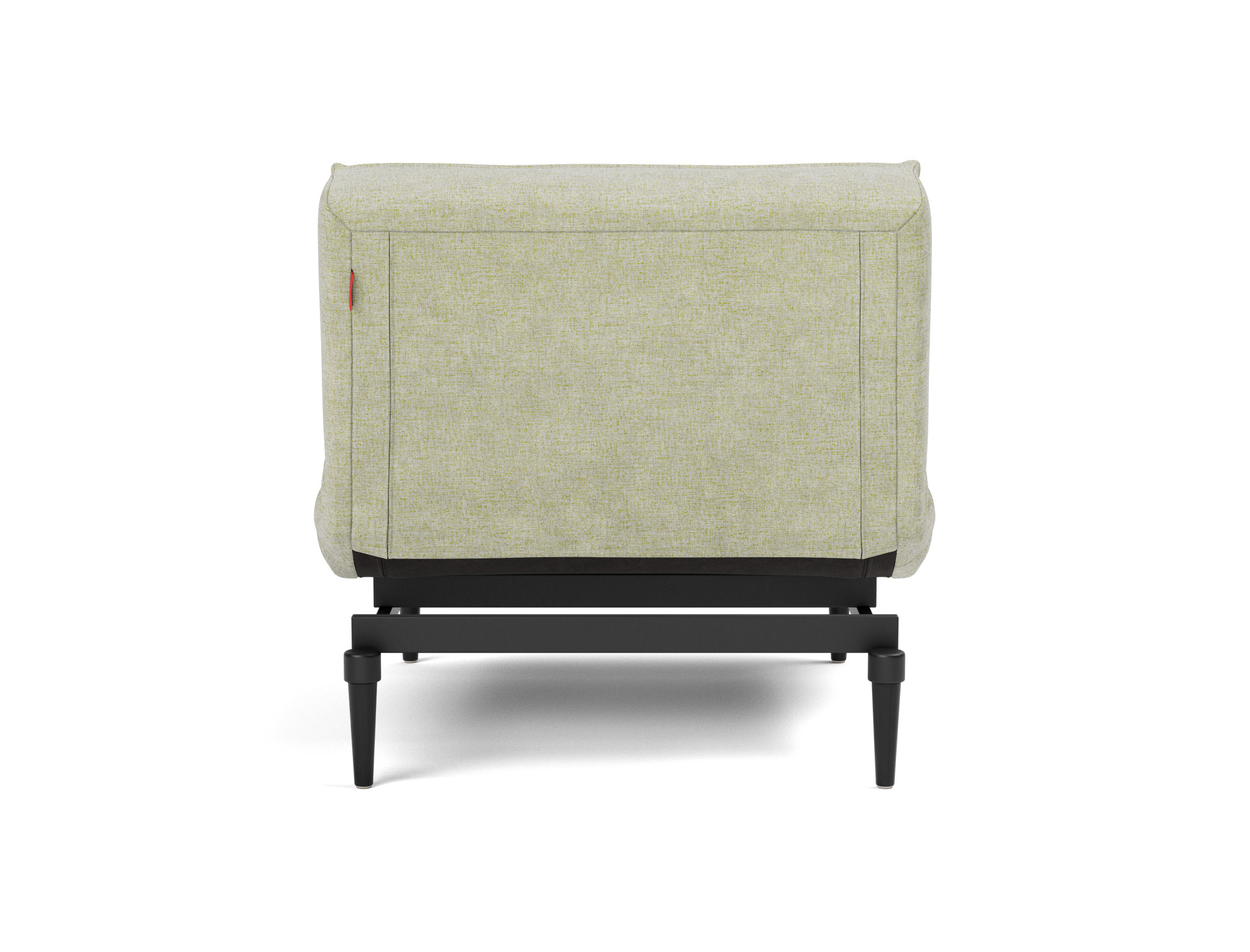 Sessel Splitback Flachgewebe Avella 280-Sand Beine Styletto Eiche schwarz