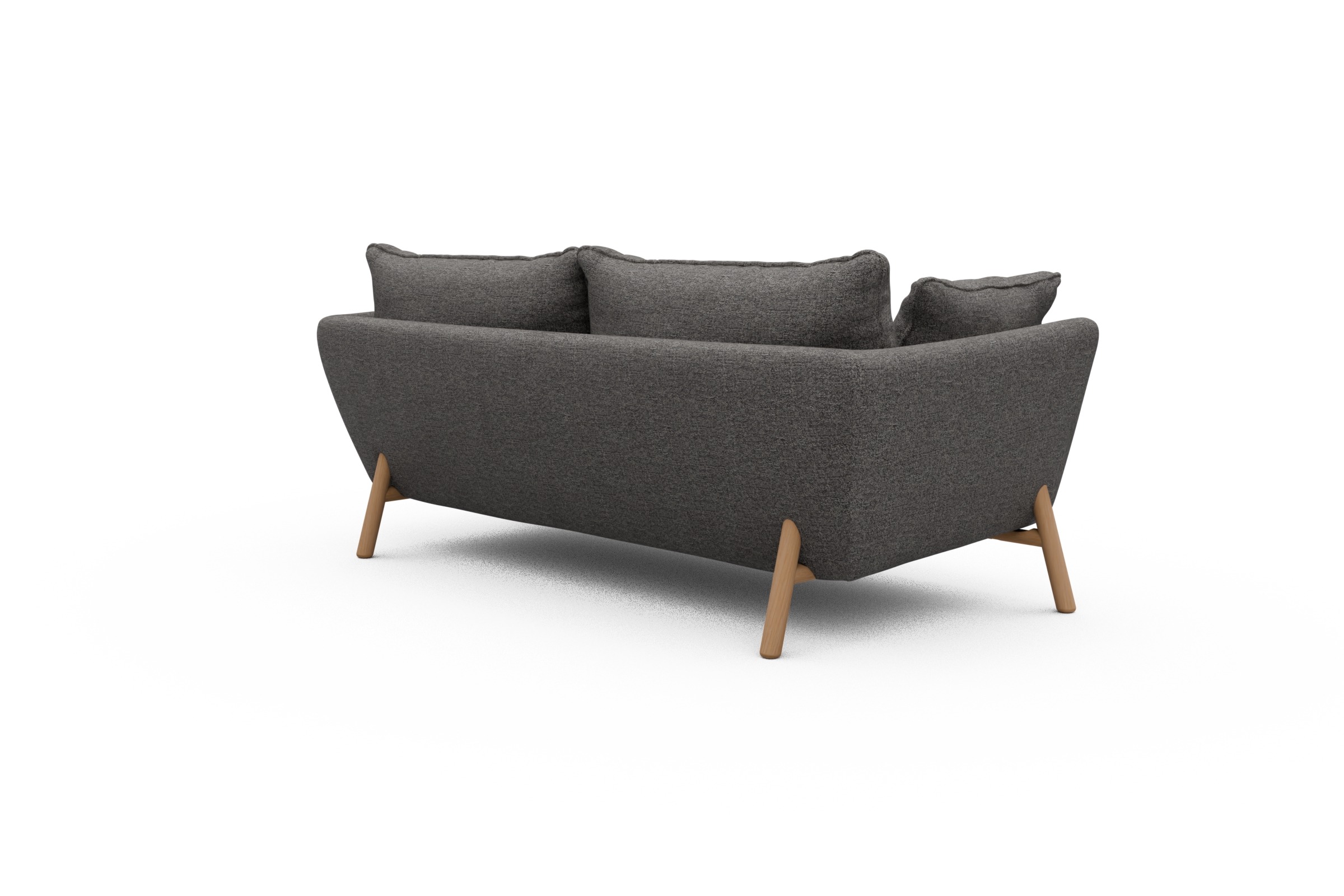Sofa Emil PREMIUM 2-Sitzer Beinfarbe Eiche Natur Carreno-Salt-and-Pepper