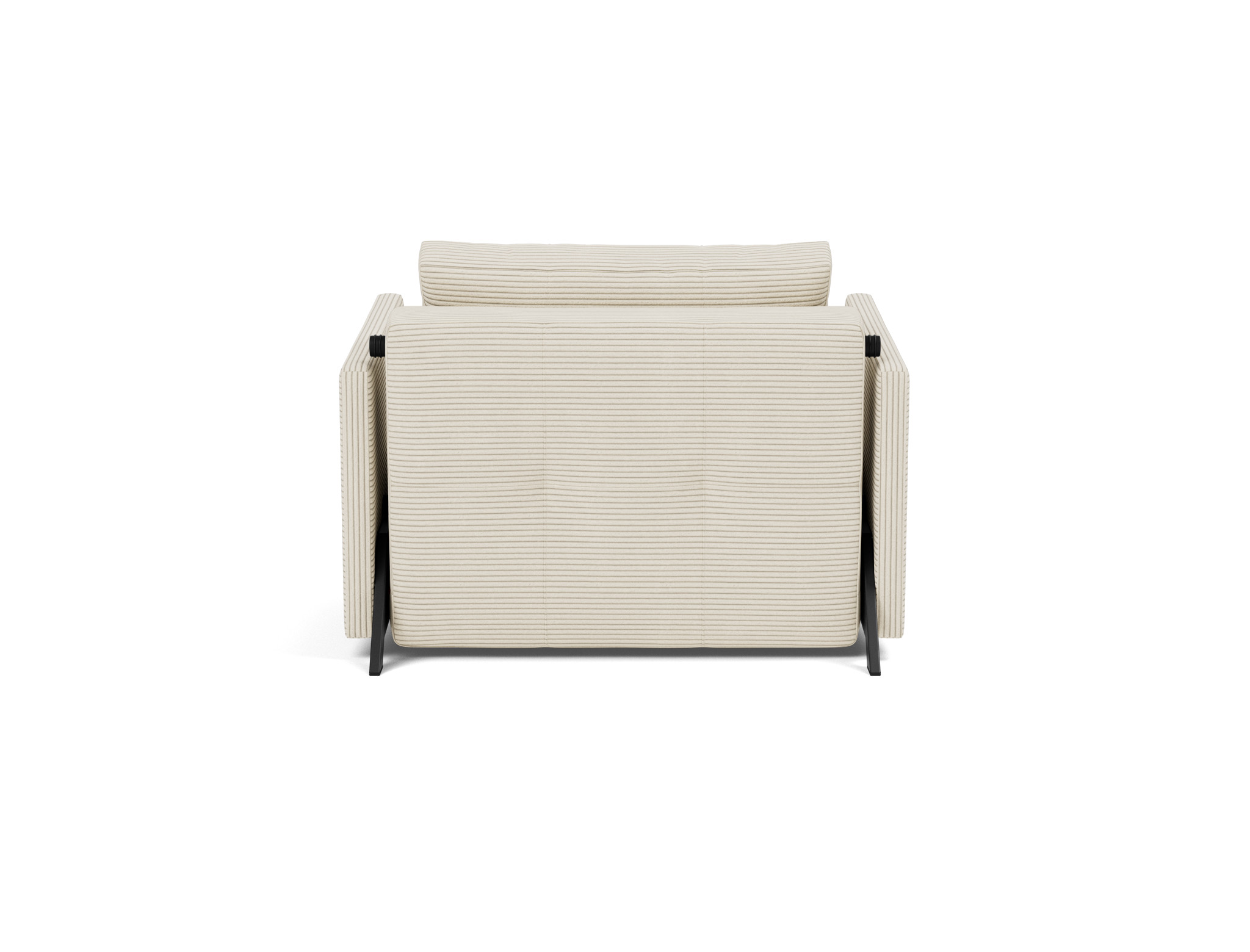 Schlafsessel Cubed 90 mit Armlehnen Kord Corduroy 594-Ivory