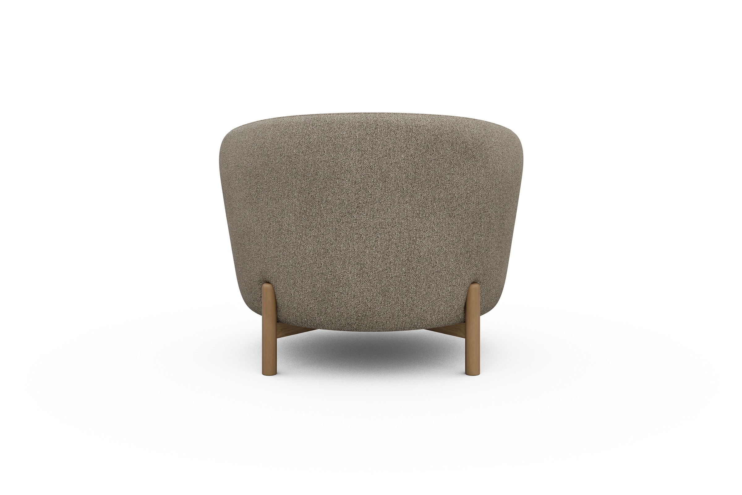 Sessel Ronda Holzbeine Eiche Natur Boucle-Belge