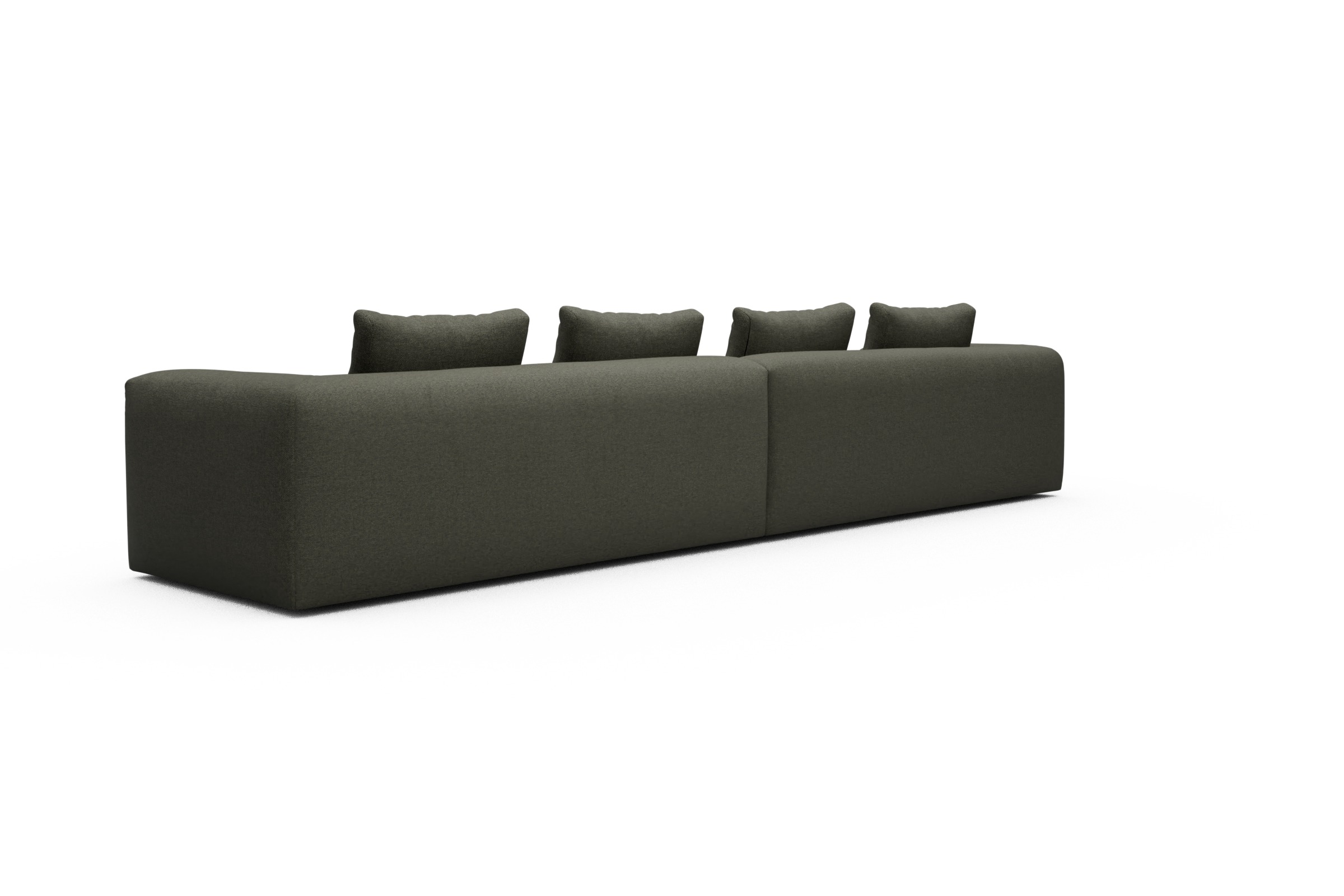 Sofa Modulares XXL Sofa Fred 5-Sitzer Sama-Winter-Moss