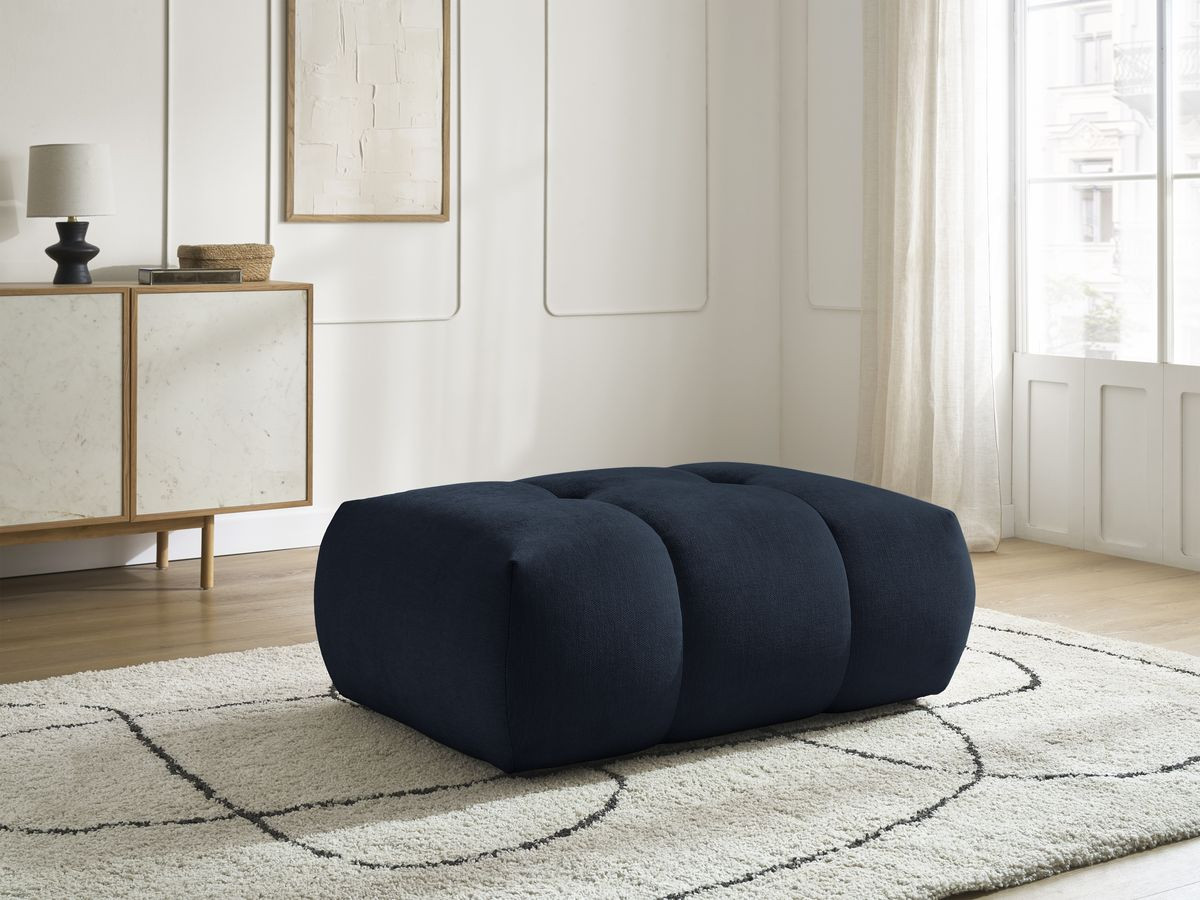 Bobochic Fuji Pouf Stoff Dunkelblau