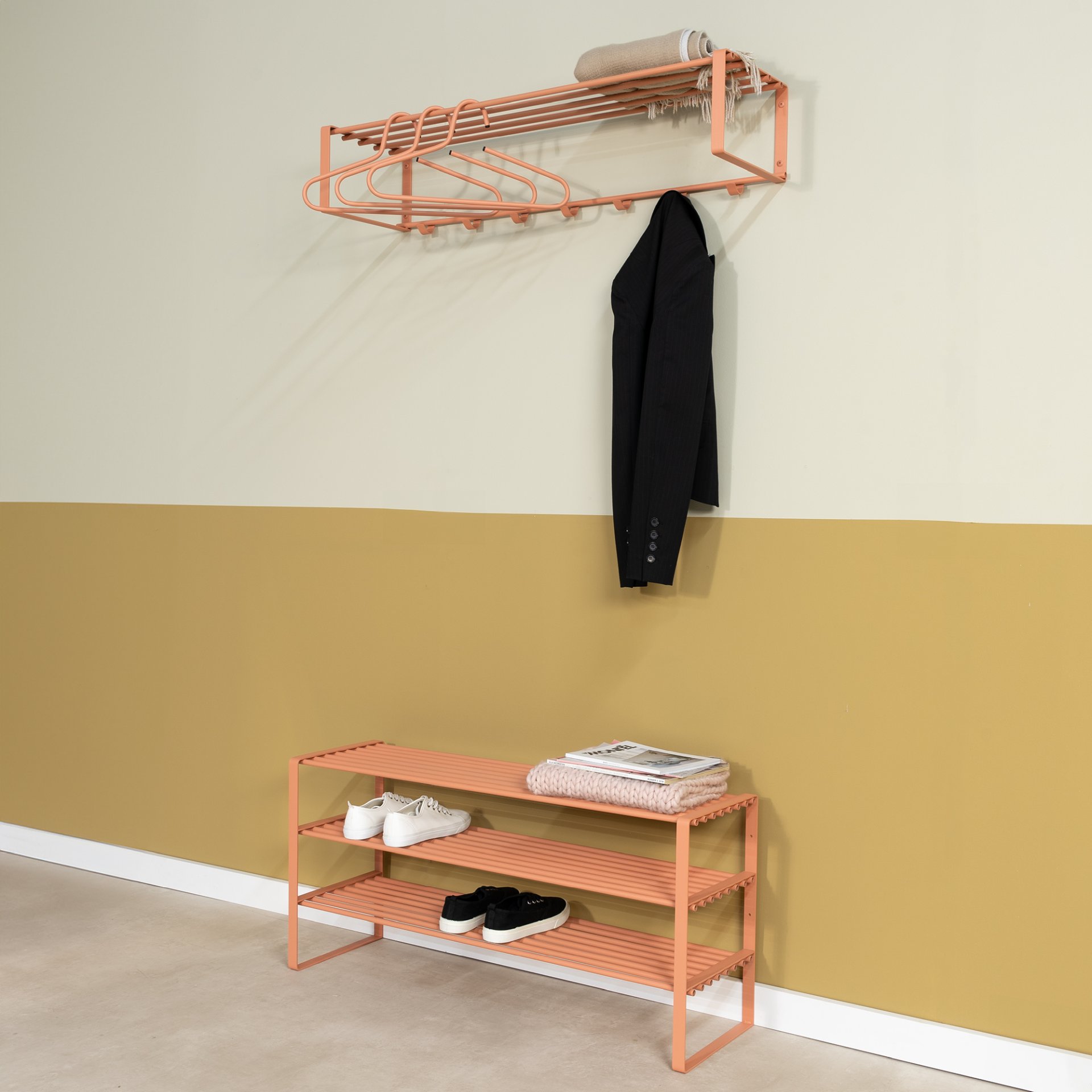 Spinder Design Schuhregal Rex SR 2 - 100 cm Clay Terra