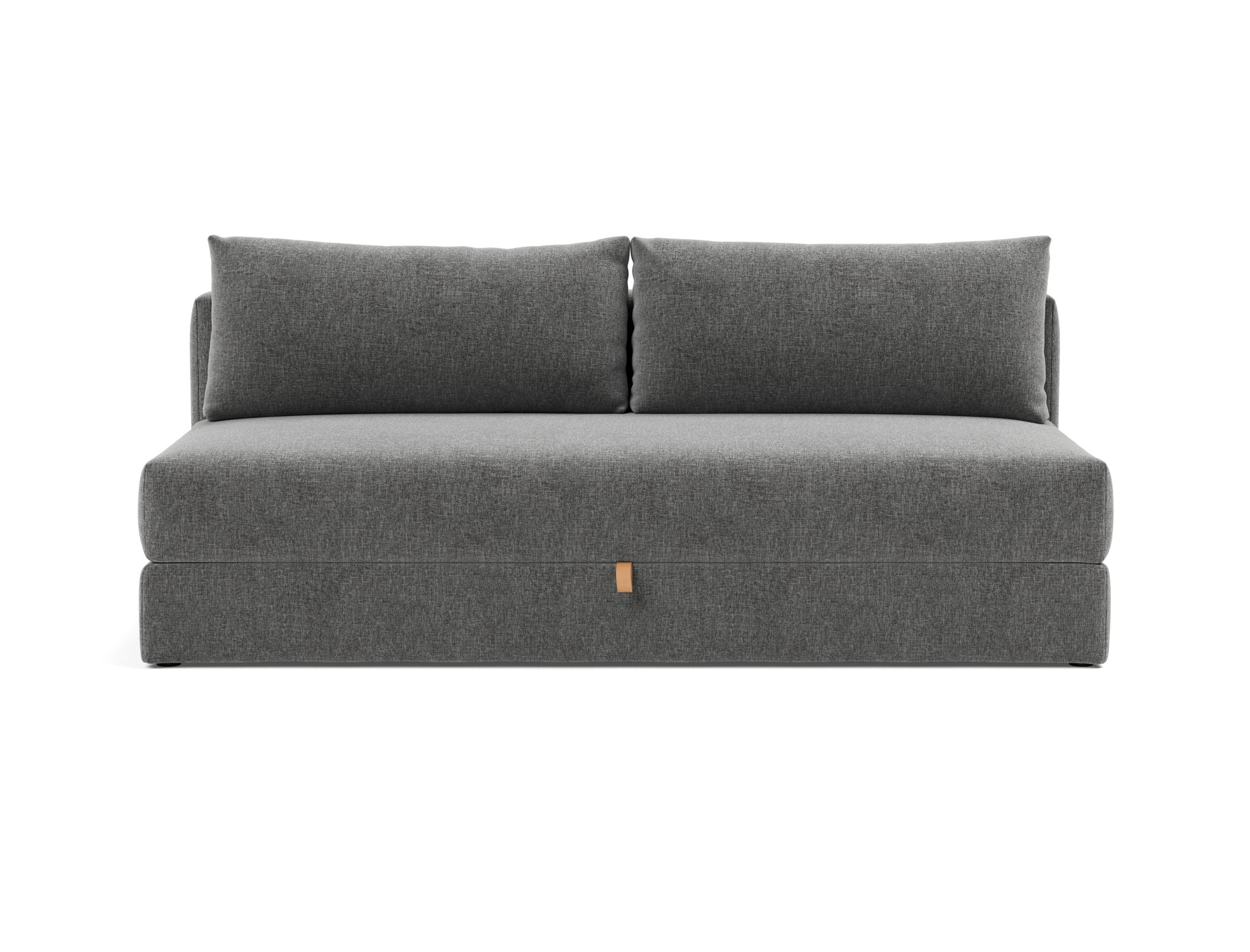 Schlafsofa Osvald Strukturierter Stoff Twist 563-Charcoal