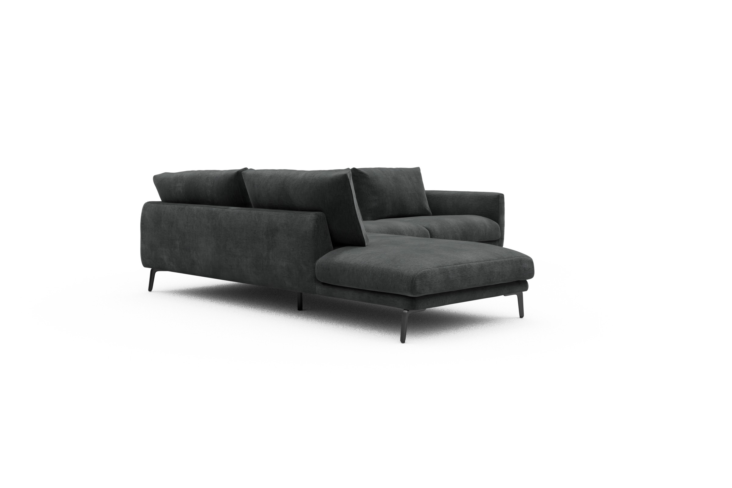 Ecksofa Karl Relax-Ecke links mit 2,5-Sitzer Smooth-Deep-Warm-Grey