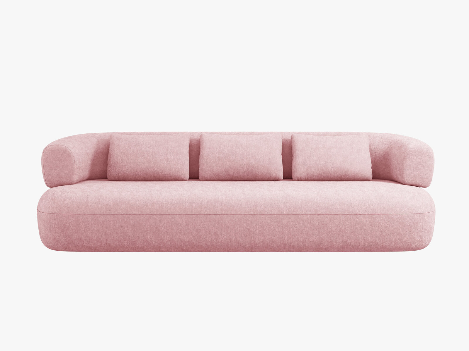 Micadoni Sofa Jenny 3-Sitzer Chenille Perfect Harmony Rosa